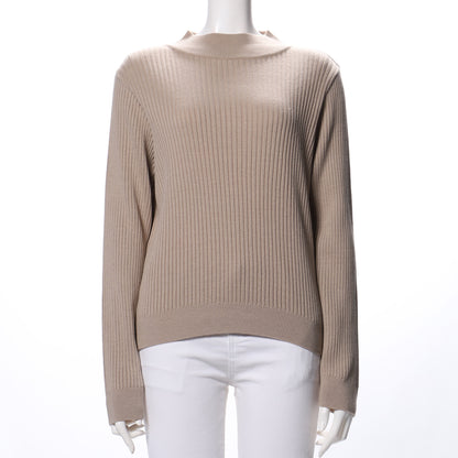 カラーハイネックリブニット