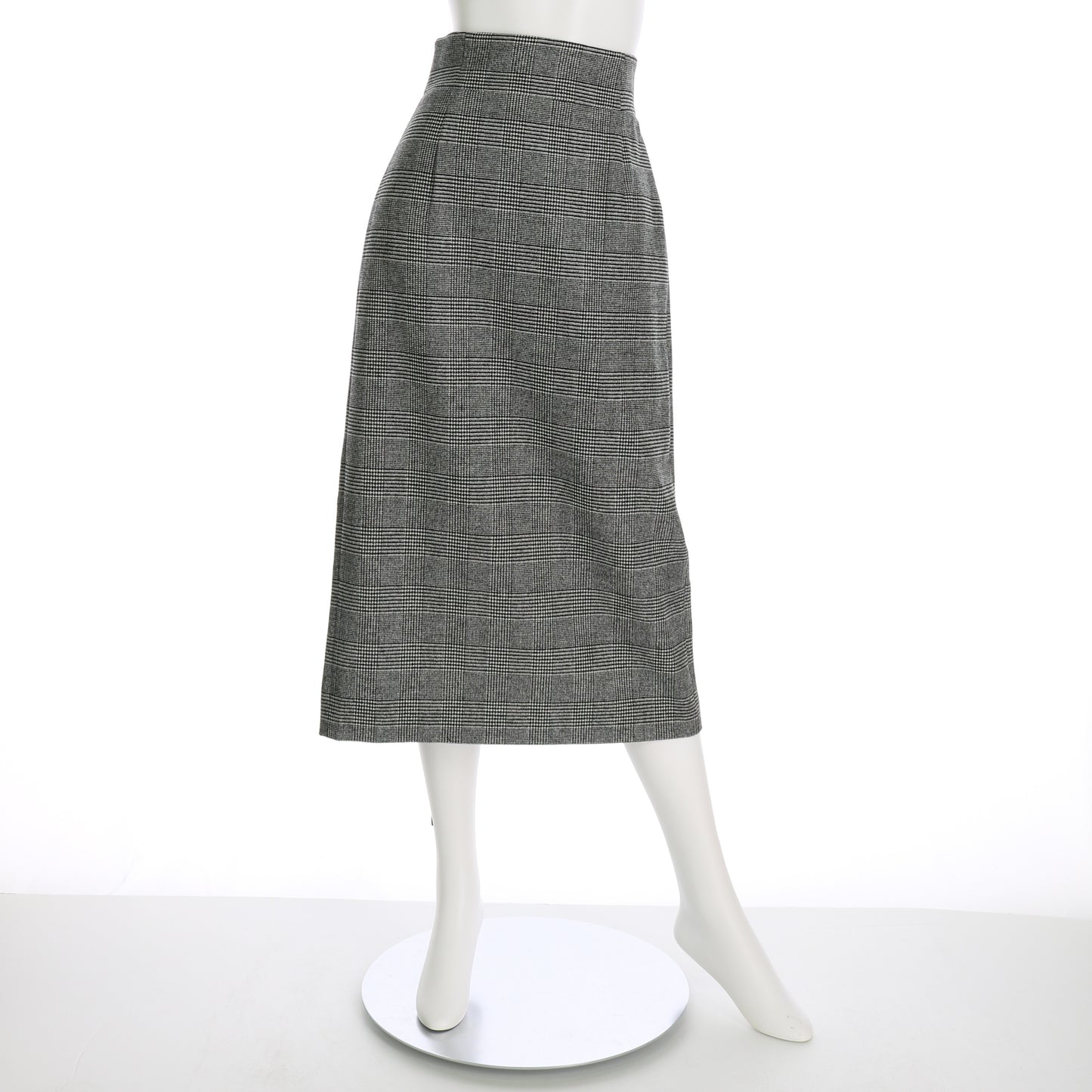 グレンチェック柄タイトスカート