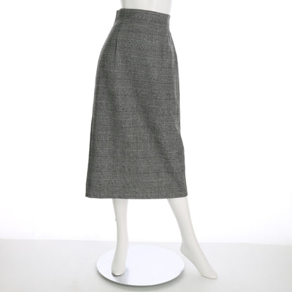 グレンチェック柄タイトスカート