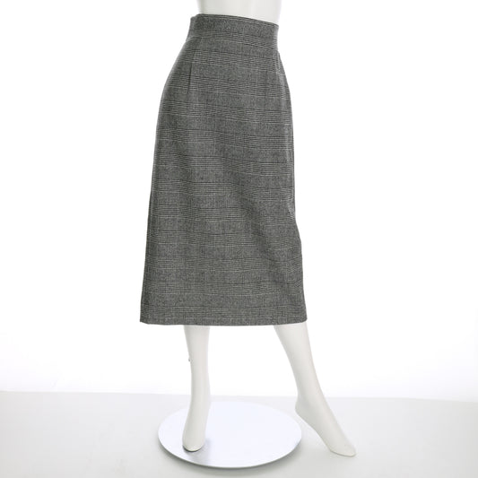 グレンチェック柄タイトスカート