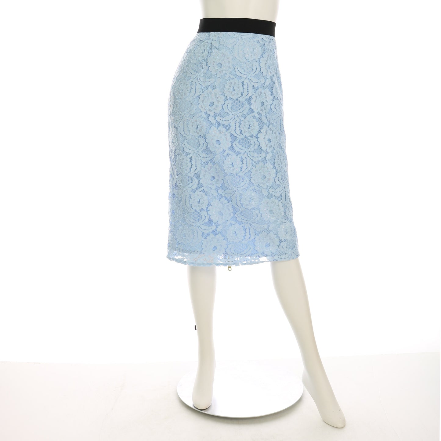 ダブルジップ総レースタイトスカート