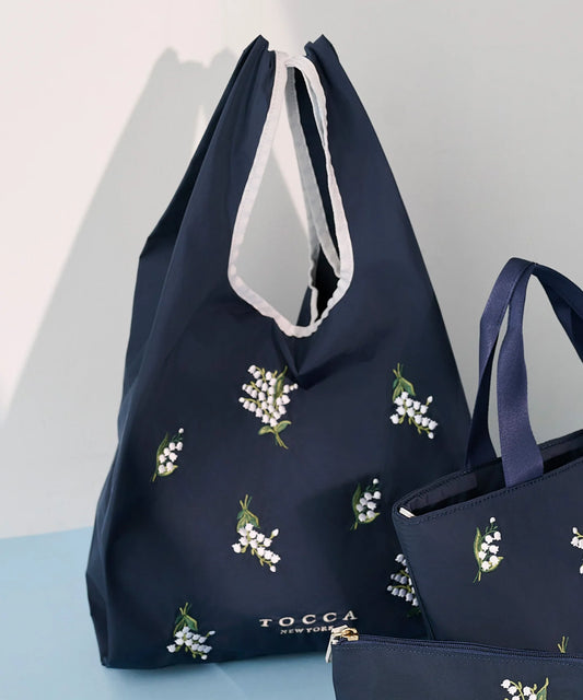 【9月下旬発送予定】BOUQUET de REVE eco bag【ネイビー】