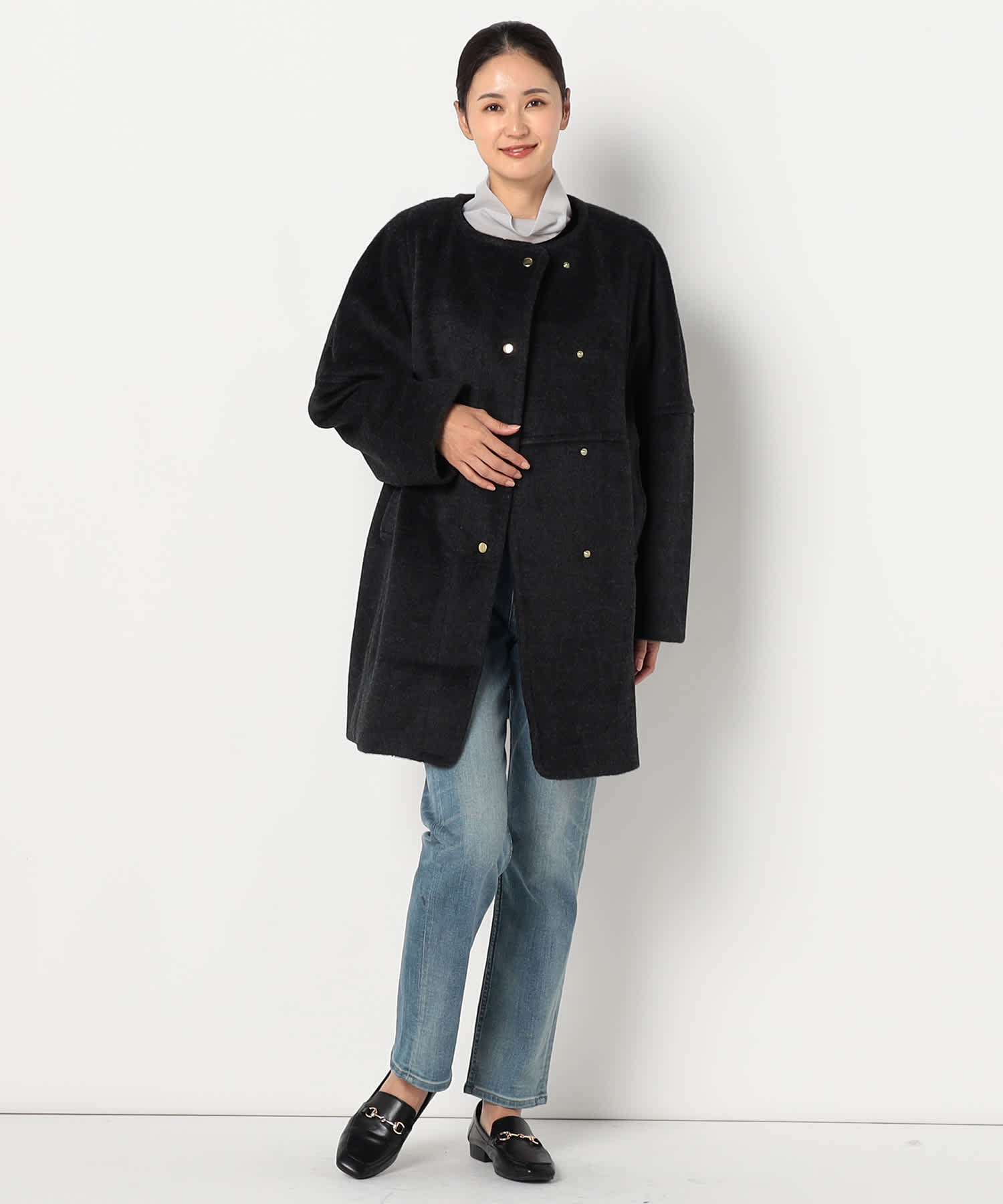 【特別価格20%OFF】ウールシンプルコート