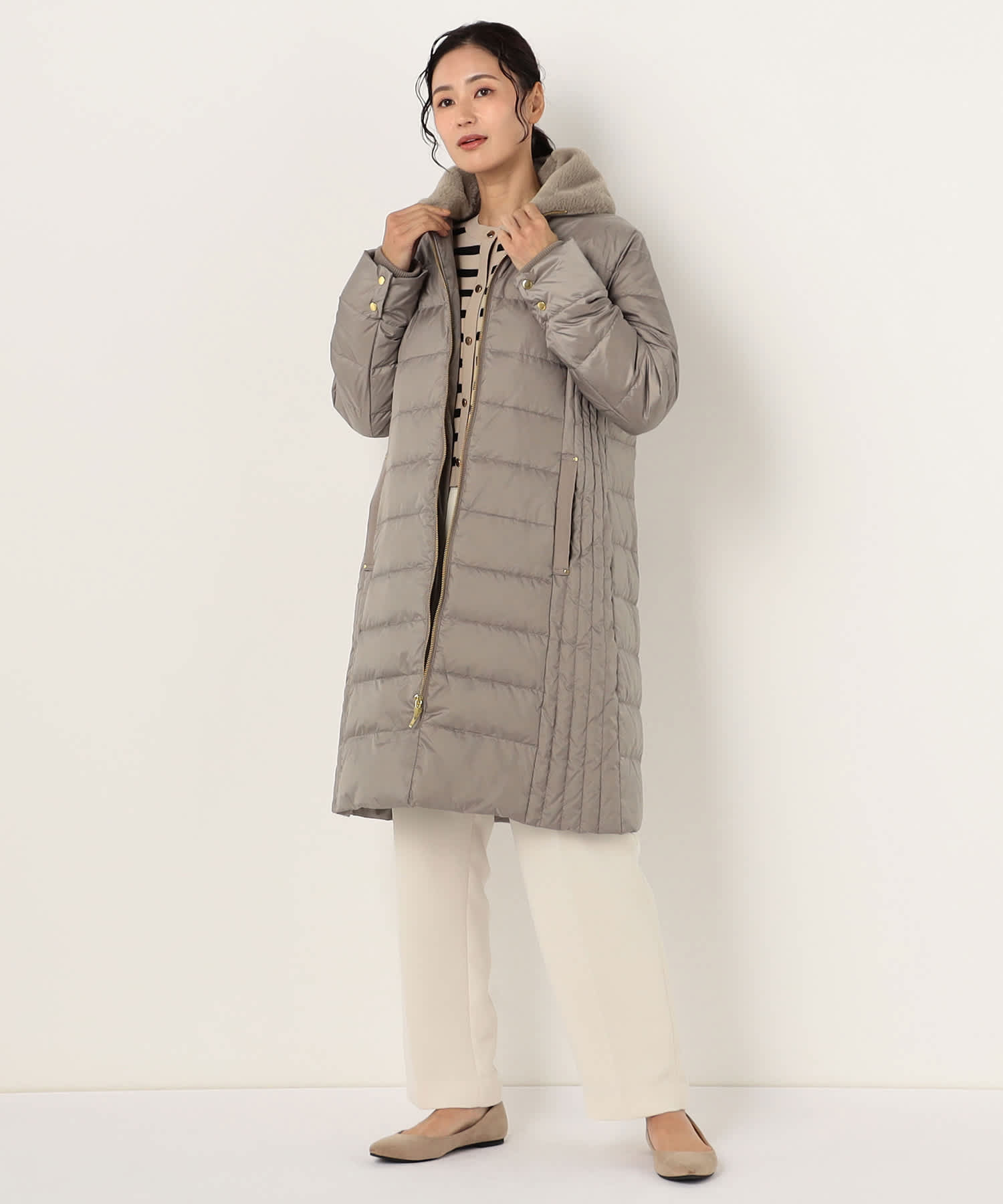 【特別価格20%OFF】ファーダウンコート