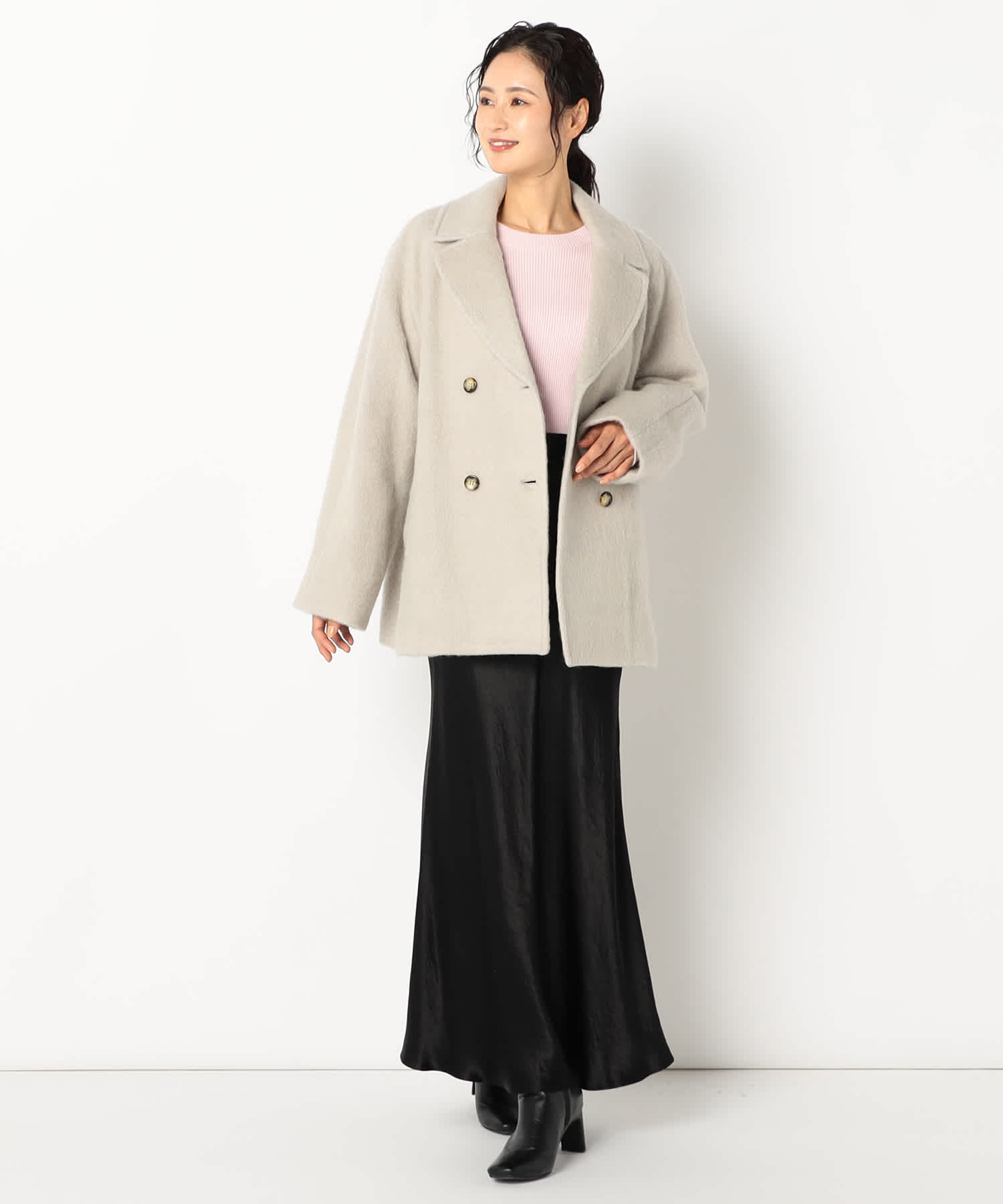 【特別価格20%OFF】ウールシンプルコート