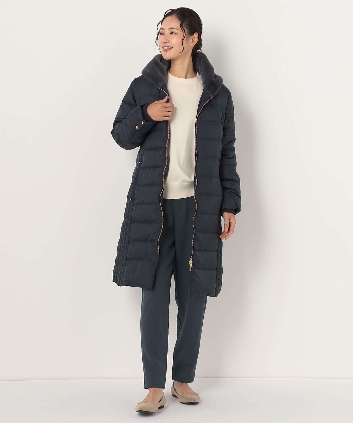 【特別価格20%OFF】ファーダウンコート