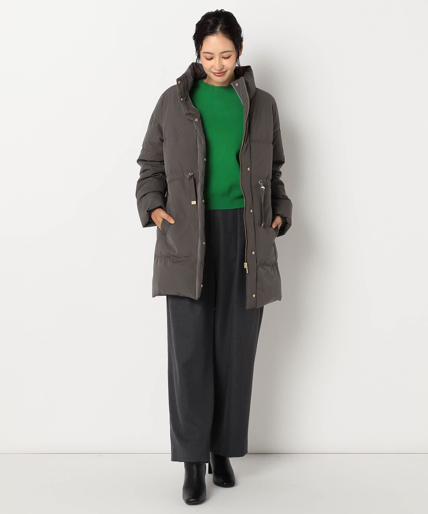 【特別価格20%OFF】軽やかシンプルダウンコート