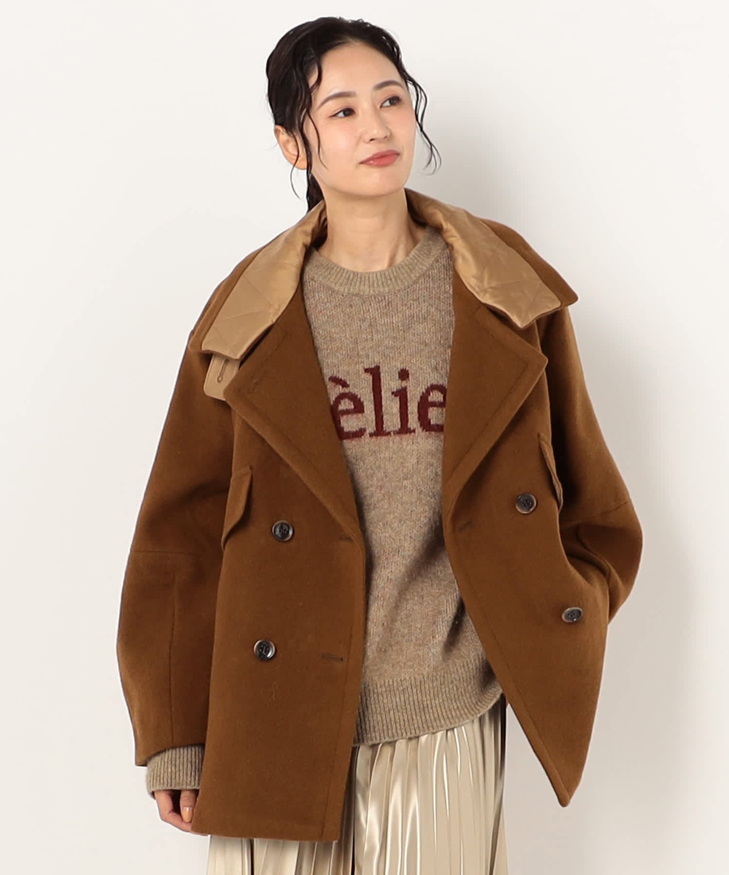 【特別価格20%OFF】レザーエレガントコート