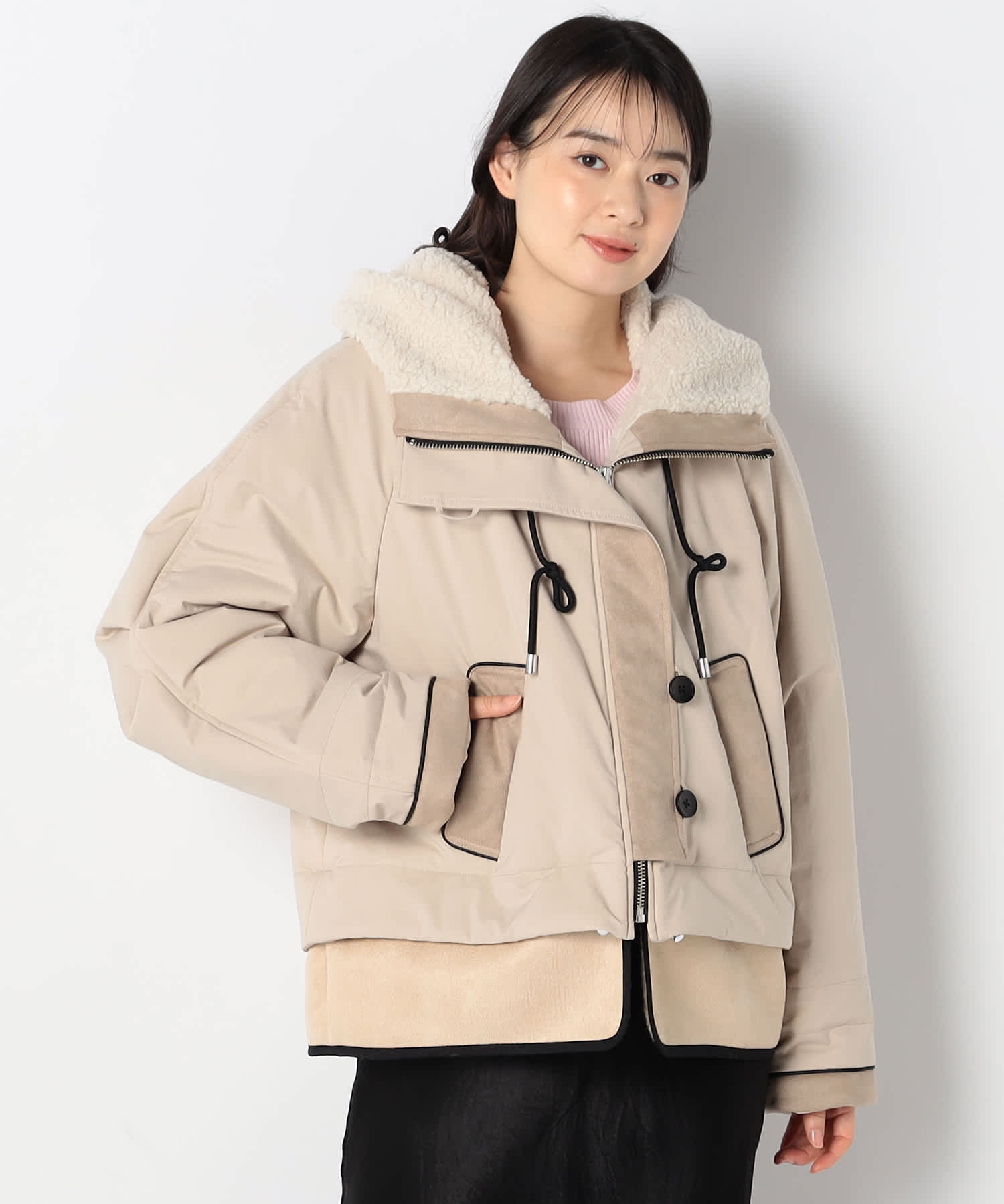 【特別価格20%OFF】ファー上品ジャケット