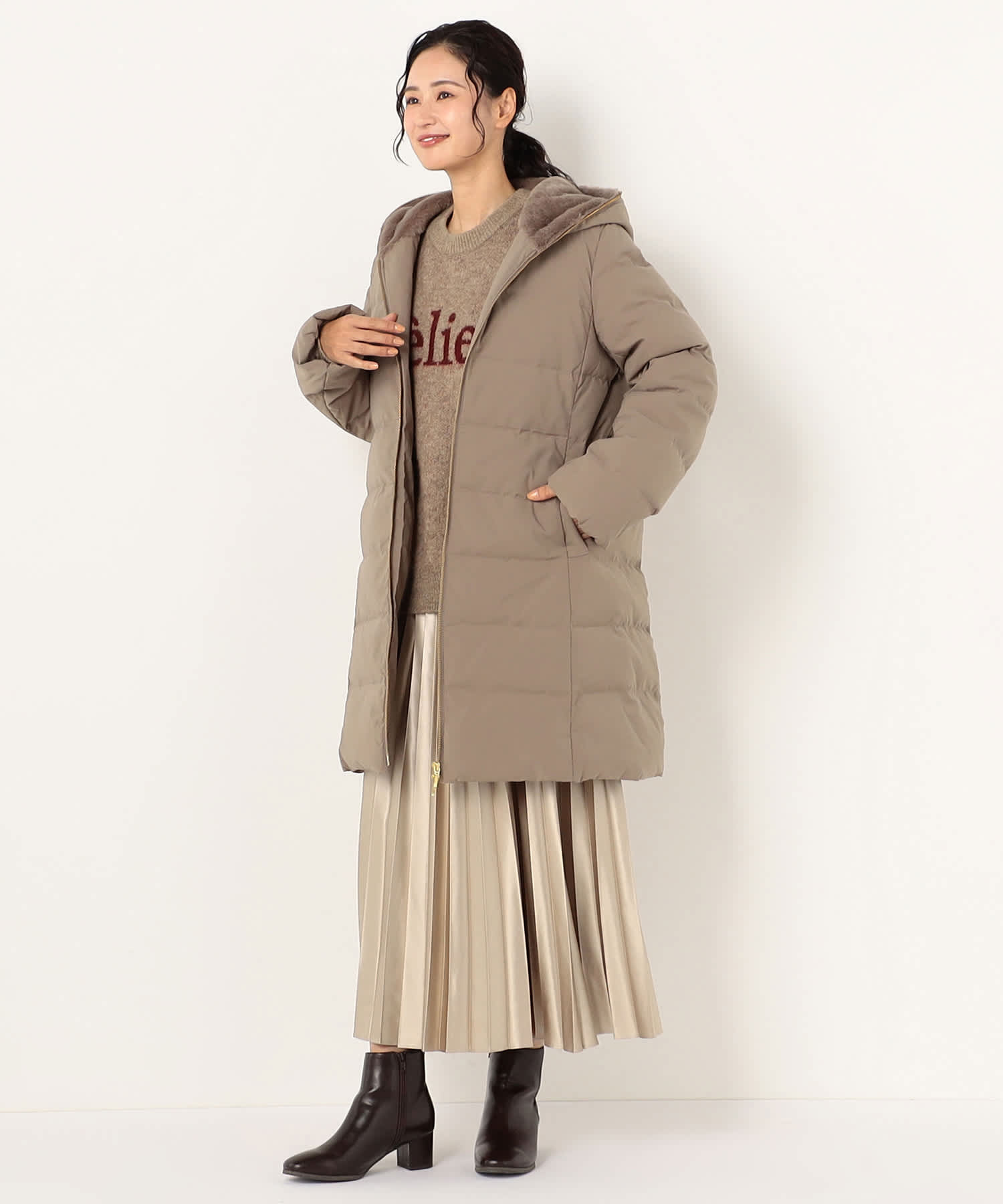 【特別価格20%OFF】シンプルなファーダウン