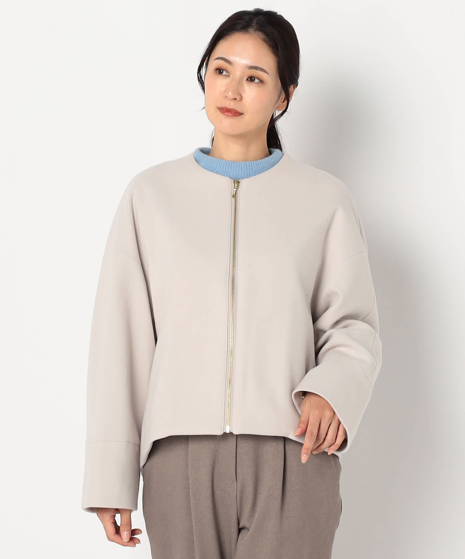 【特別価格20%OFF】シンプルジップジャケット