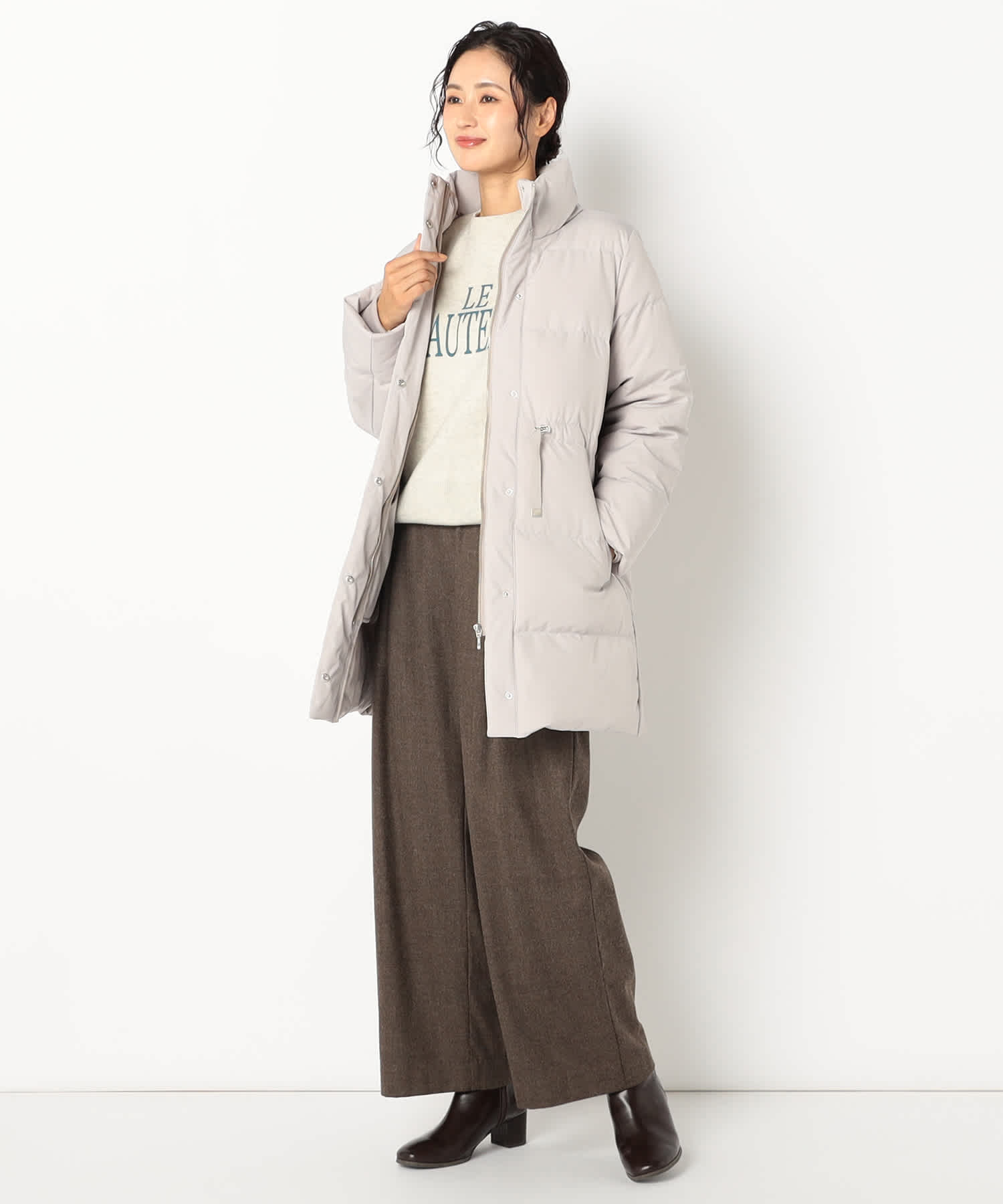 【特別価格20%OFF】軽やかシンプルダウンコート