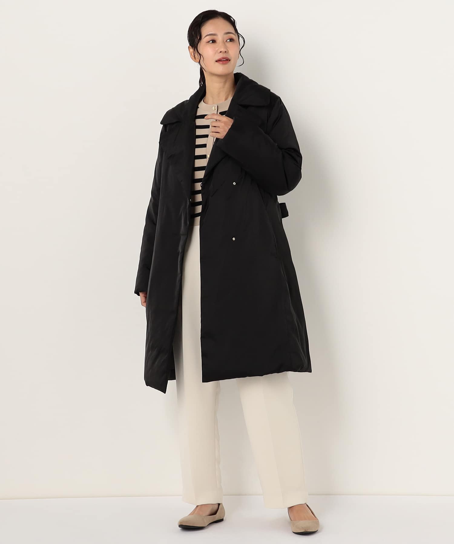 【特別価格20%OFF】エレガントシンプルトレンチコート