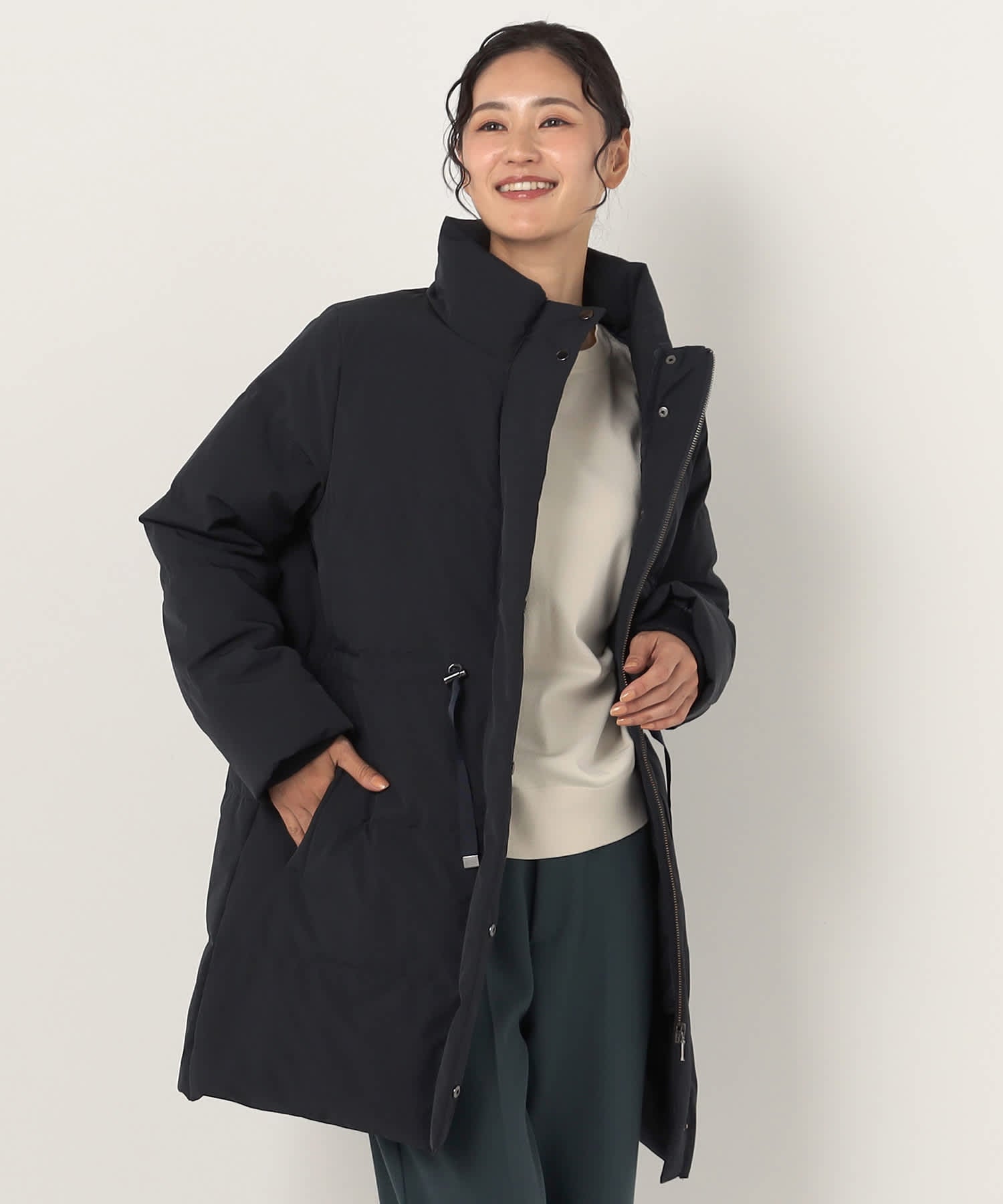 【特別価格20%OFF】軽やかシンプルダウンコート