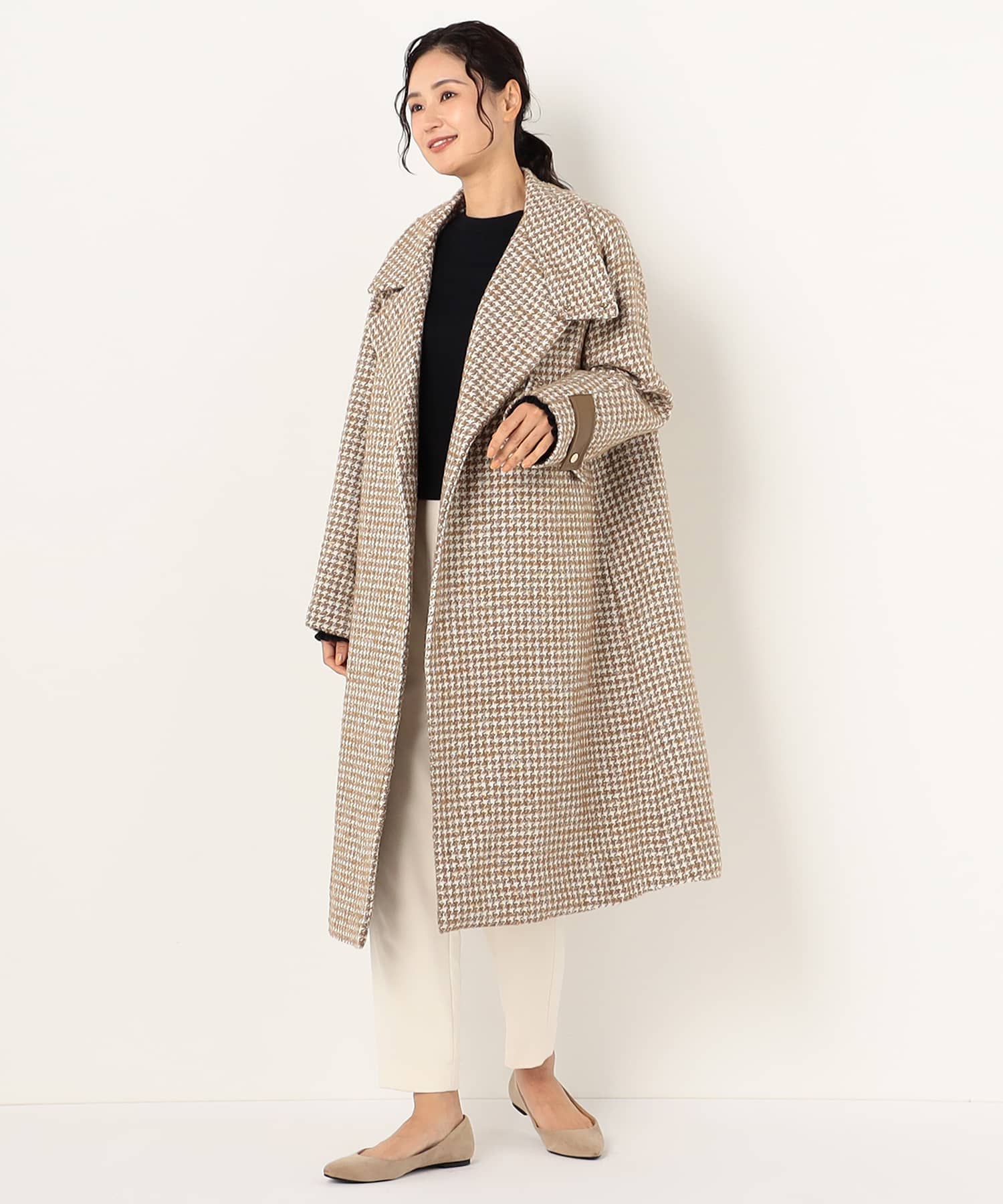 【特別価格20%OFF】上品シンプルロングコート