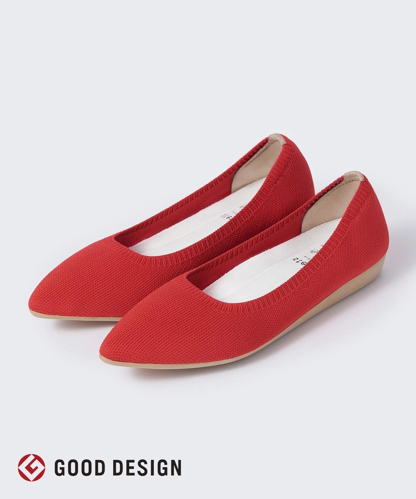 ベーシック ポインテッド パンプス【レッド】