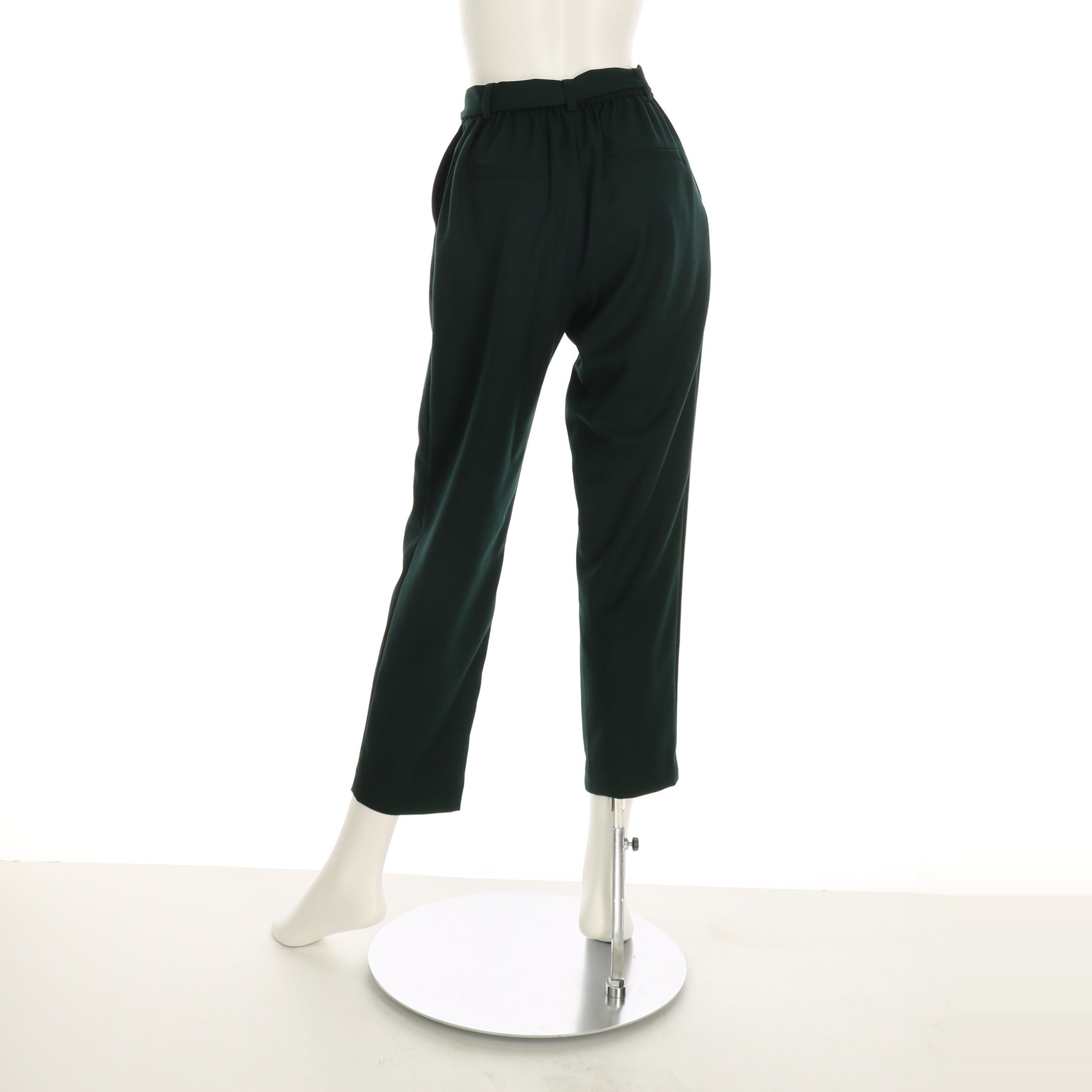ウエストリボン付きテーパードパンツ