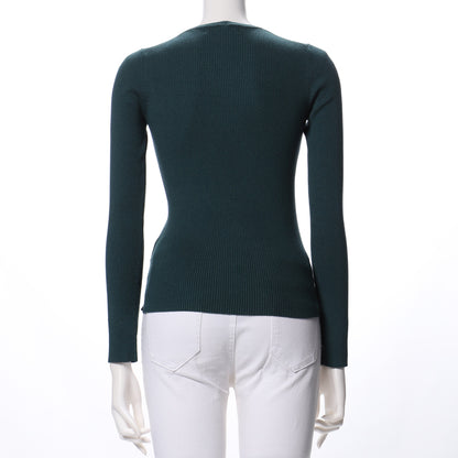 ハイゲージVネックニット