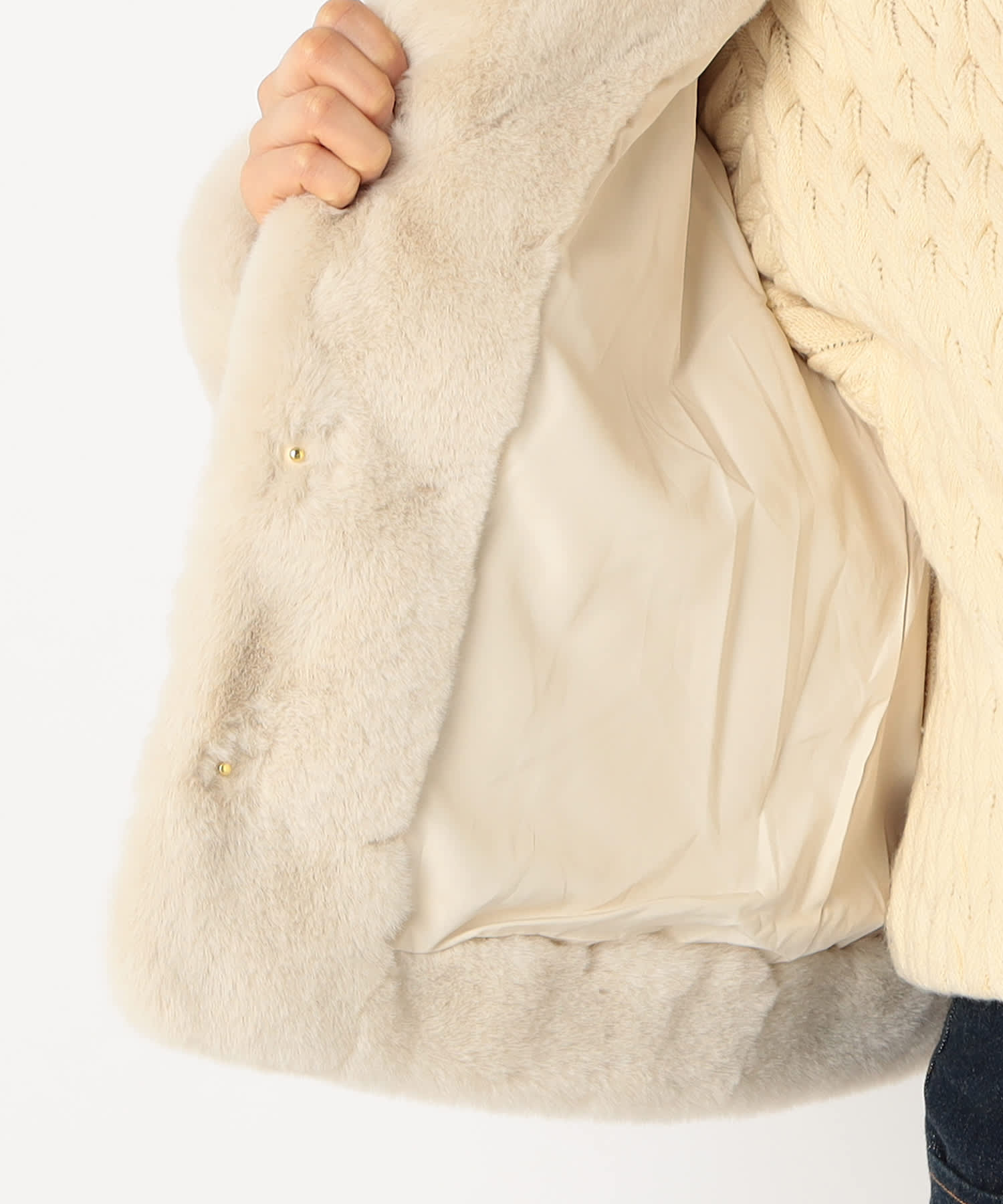 【特別価格20%OFF】ファー軽やかジャケット