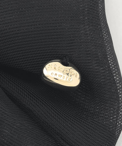 チュールリボン シュークリップ【ブラック】