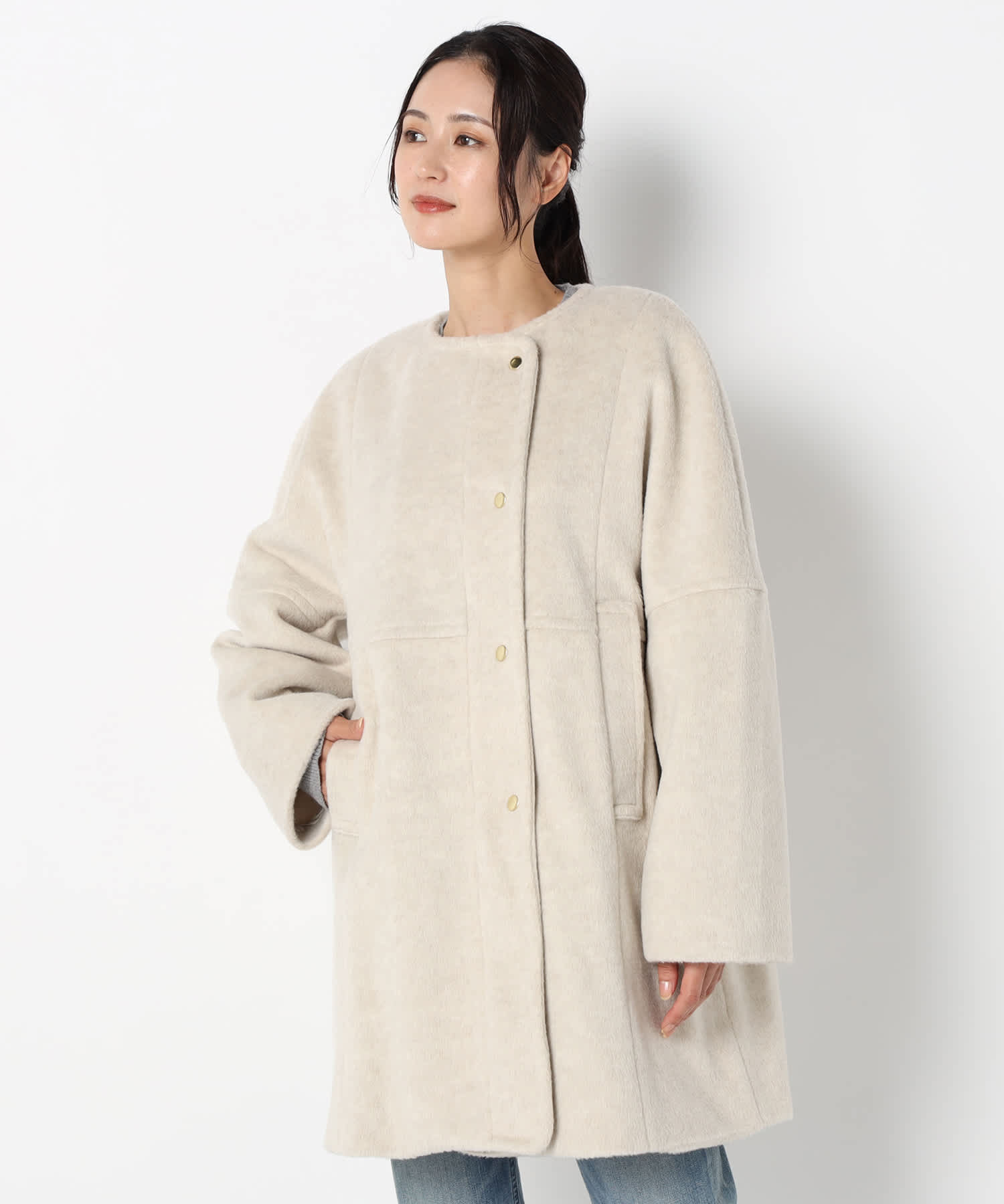 【特別価格20%OFF】ウールシンプルコート