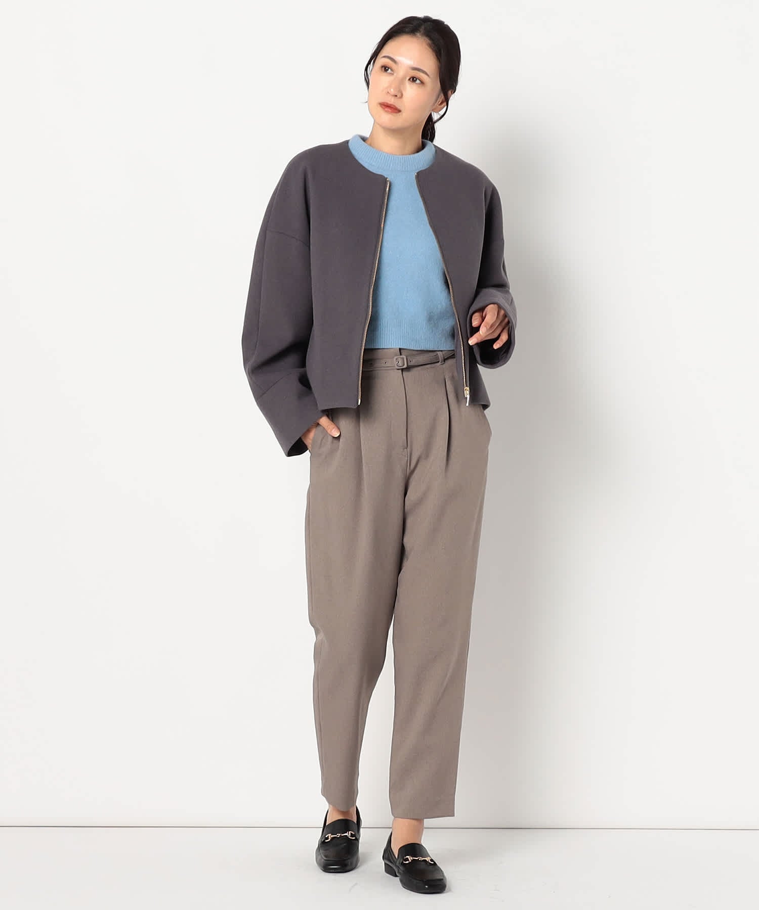 【特別価格20%OFF】シンプルジップジャケット