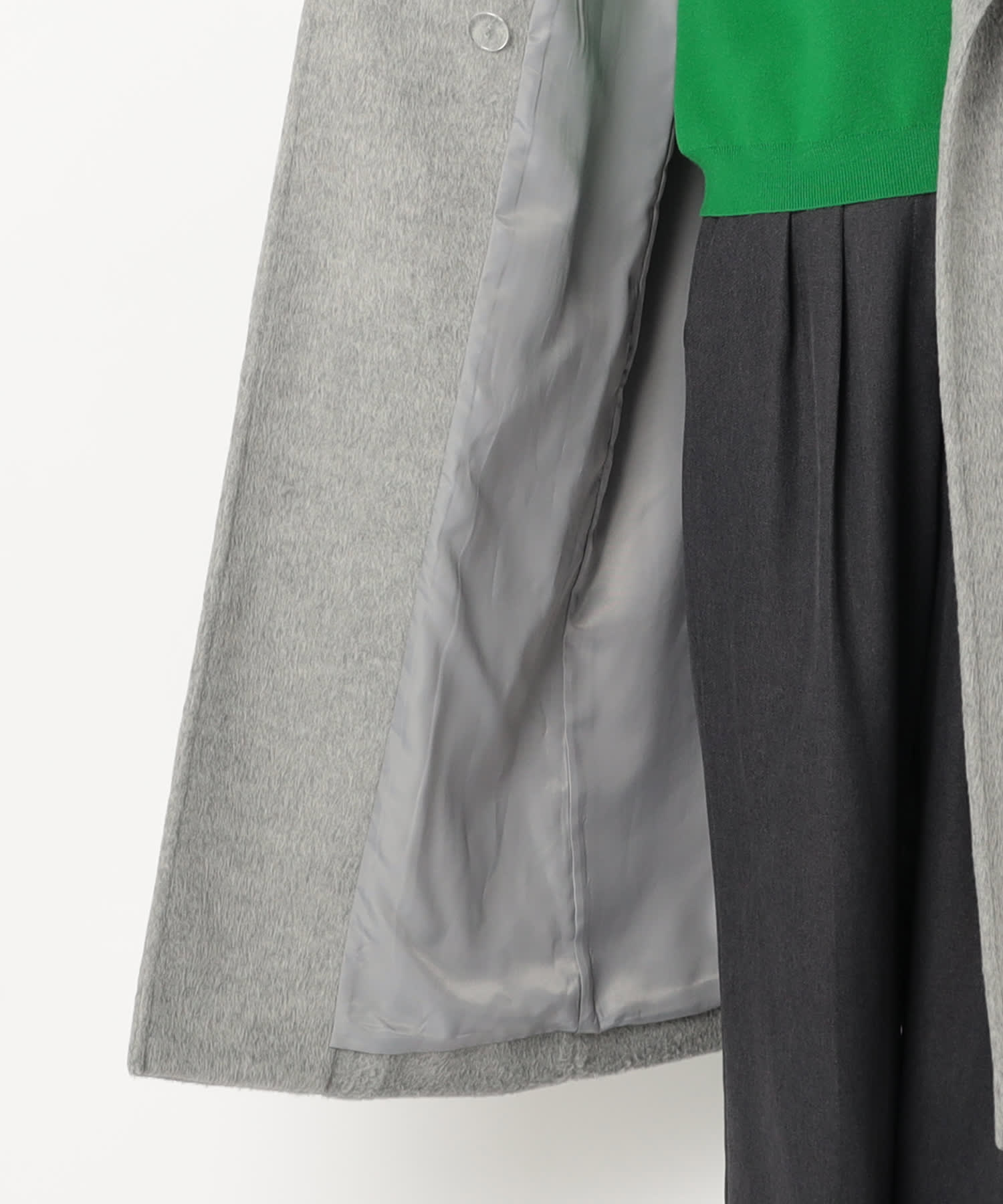 【特別価格20%OFF】ウールシンプルロングコート