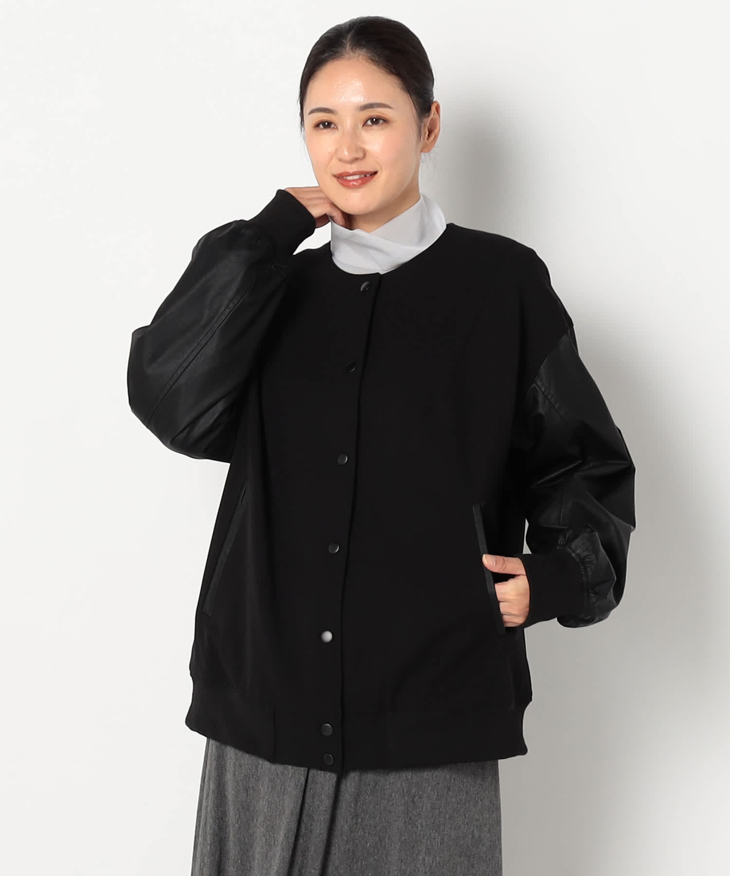 【特別価格20%OFF】レザー上品アウター