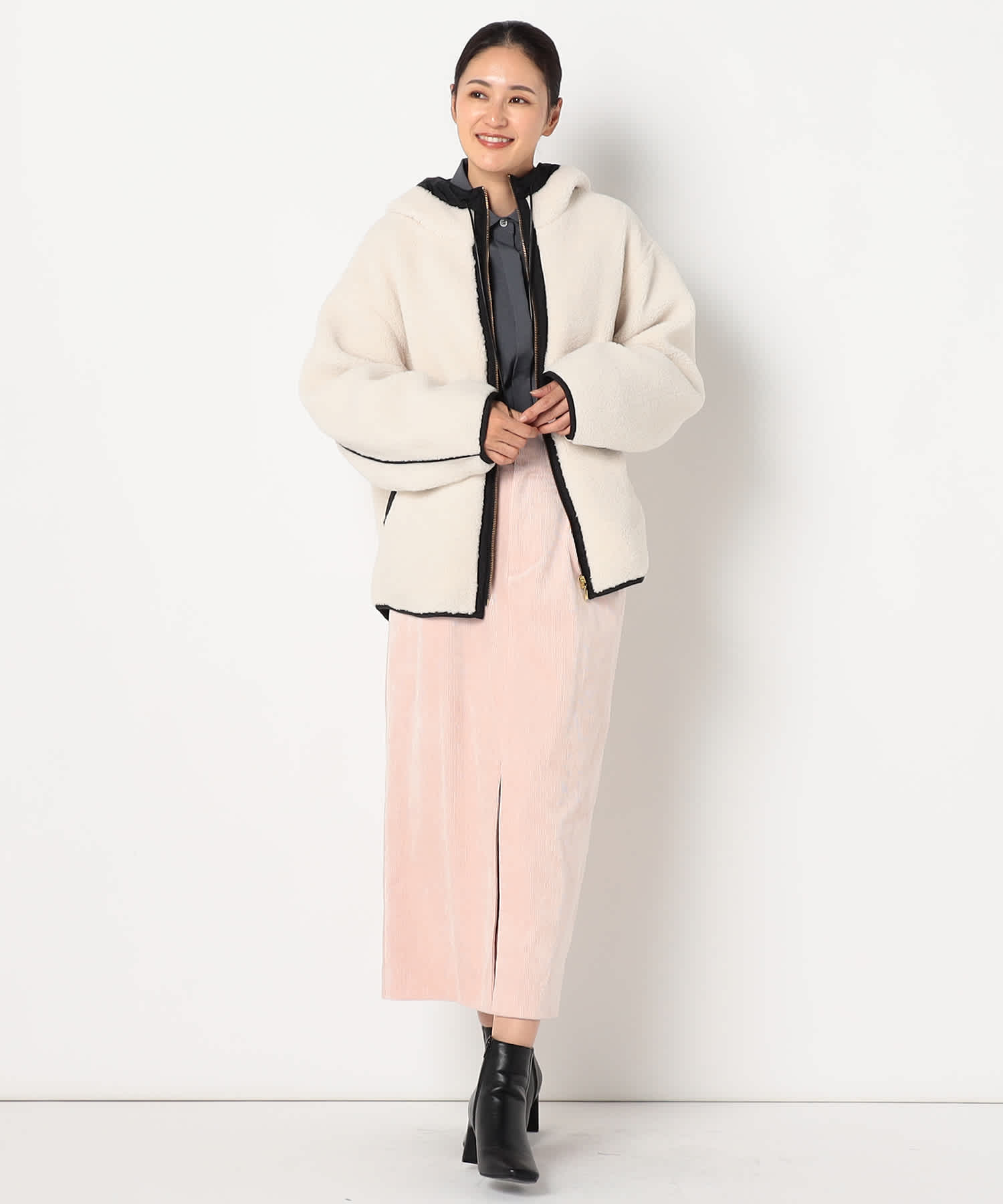 【特別価格20%OFF】ボアフードジャケット