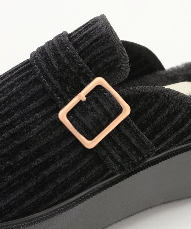 厚底クロッグシューズ【ブラック】