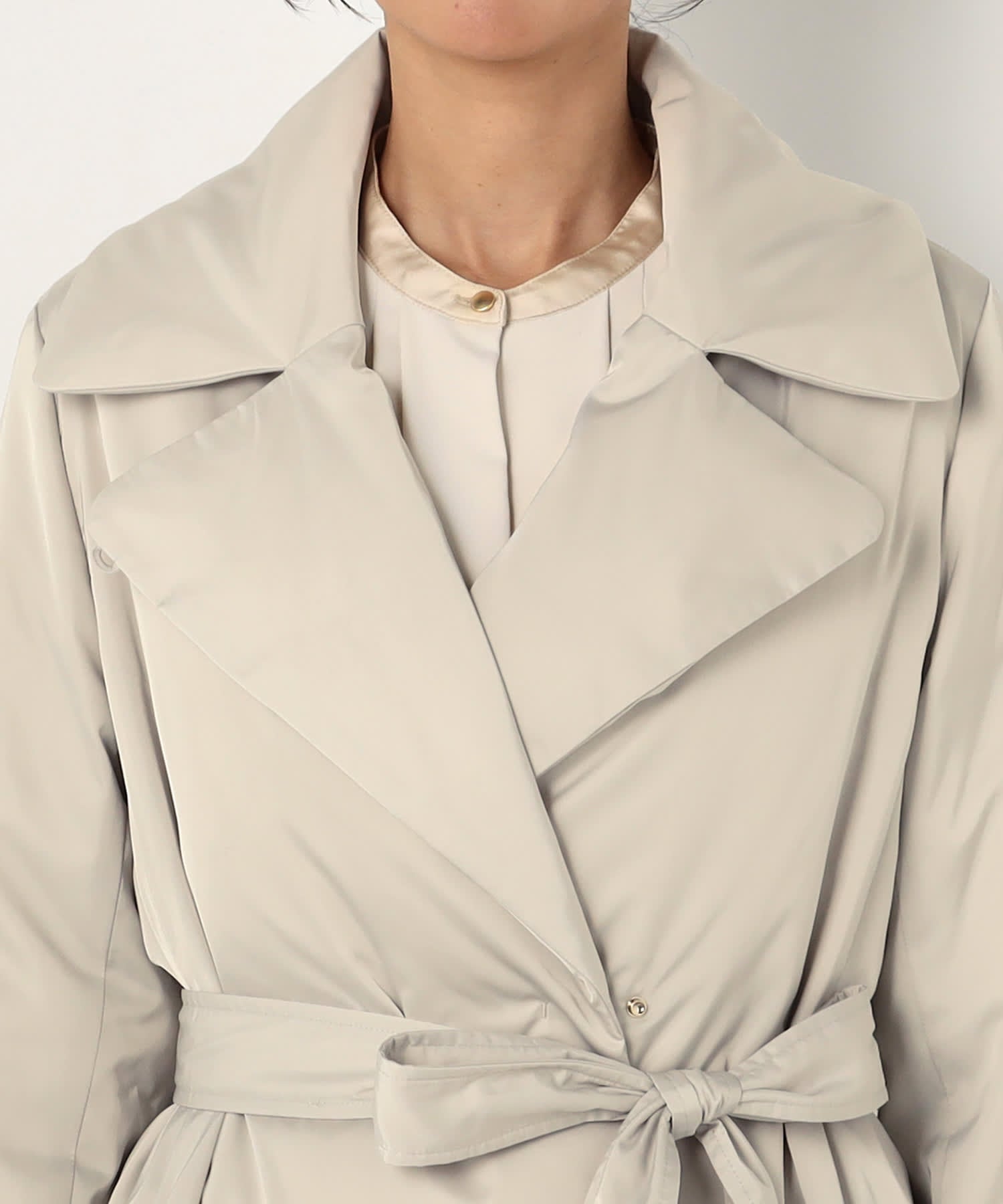 【特別価格20%OFF】エレガントシンプルトレンチコート