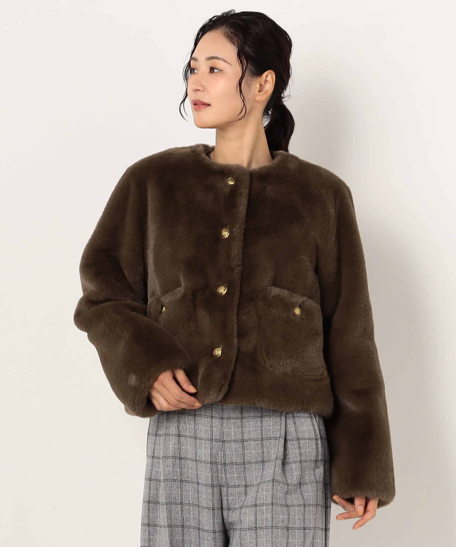 【特別価格20%OFF】ファー軽やかジャケット