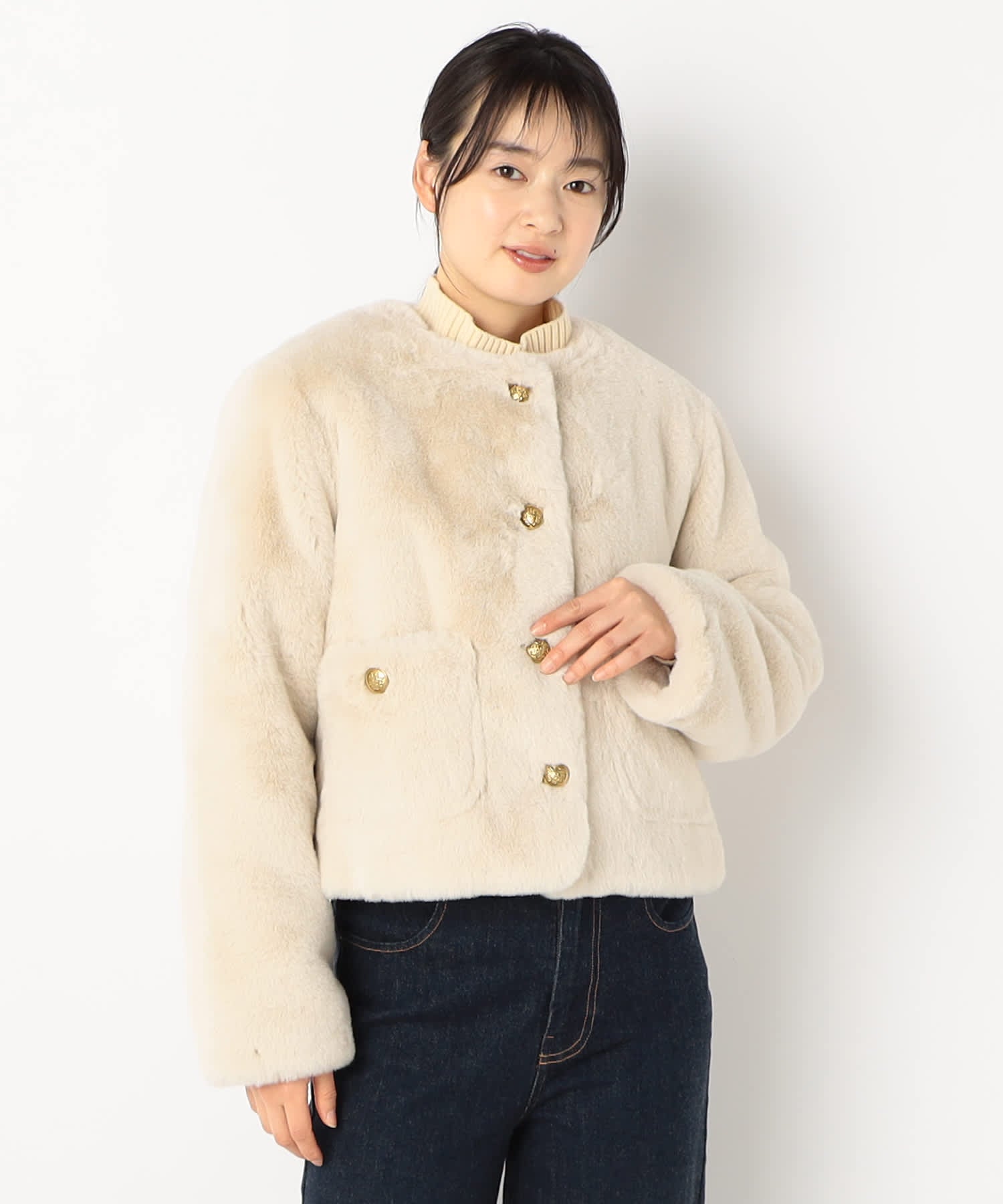 【特別価格20%OFF】ファー軽やかジャケット