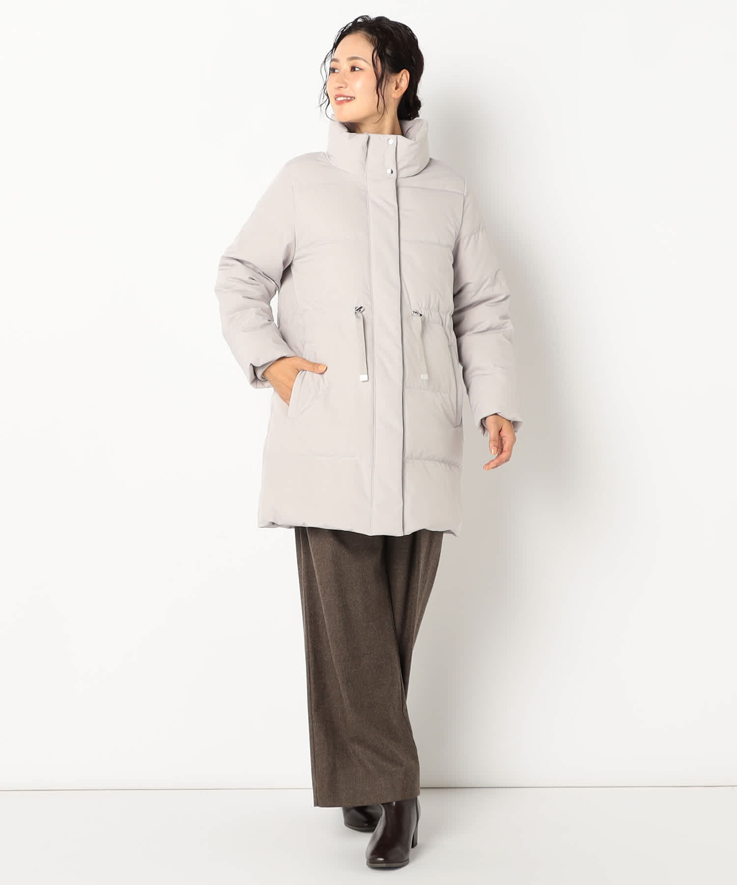 【特別価格20%OFF】軽やかシンプルダウンコート