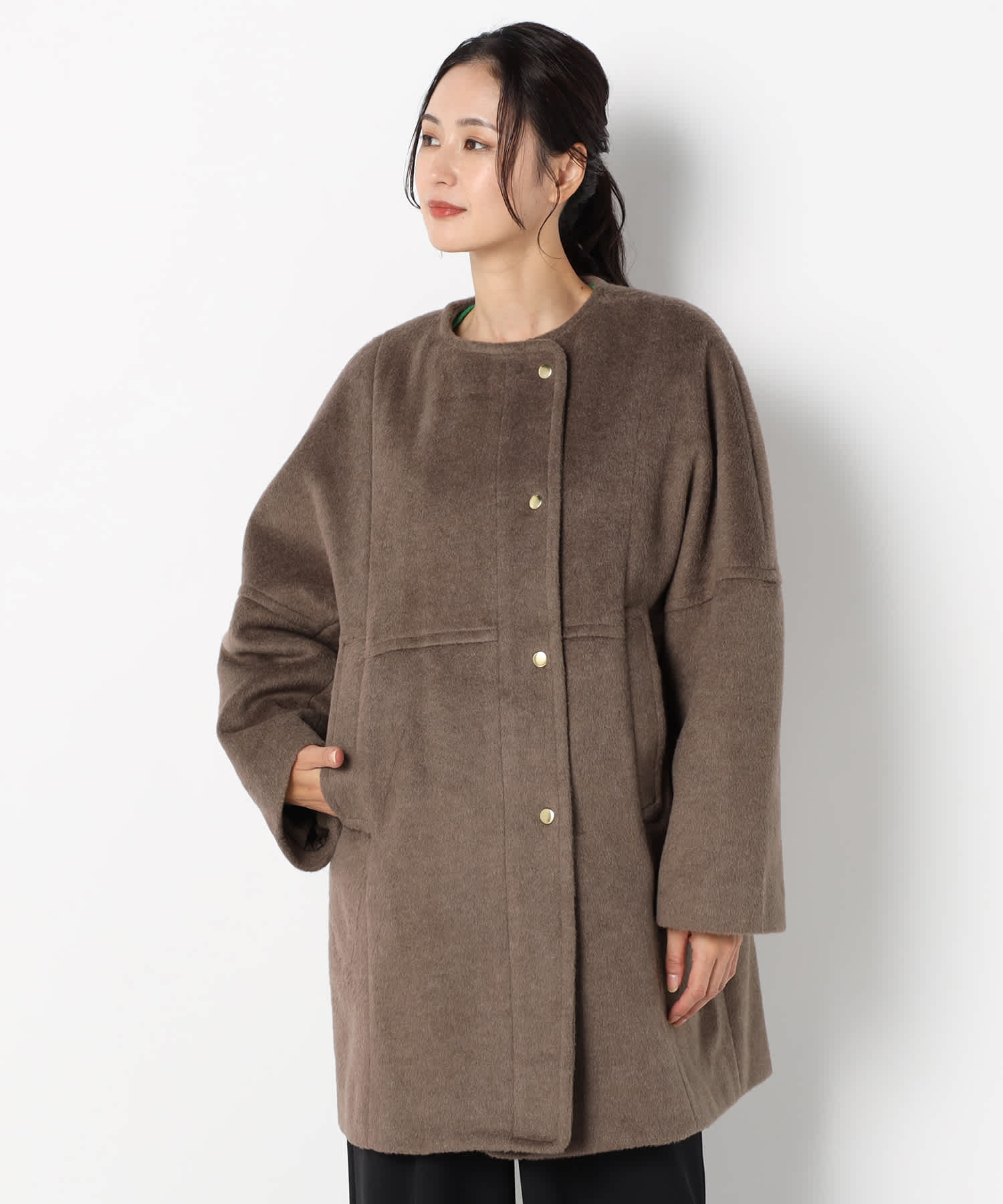 【特別価格20%OFF】ウールシンプルコート