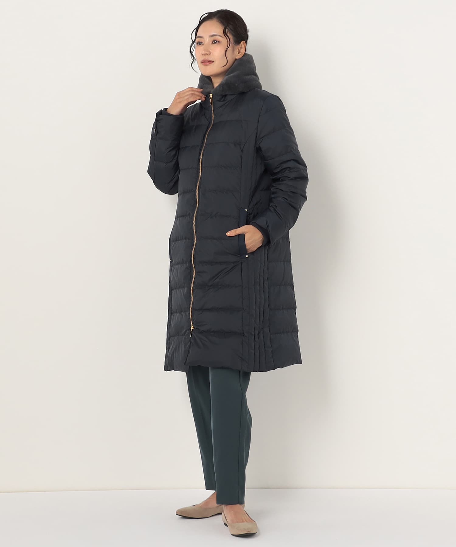 【特別価格20%OFF】ファーダウンコート