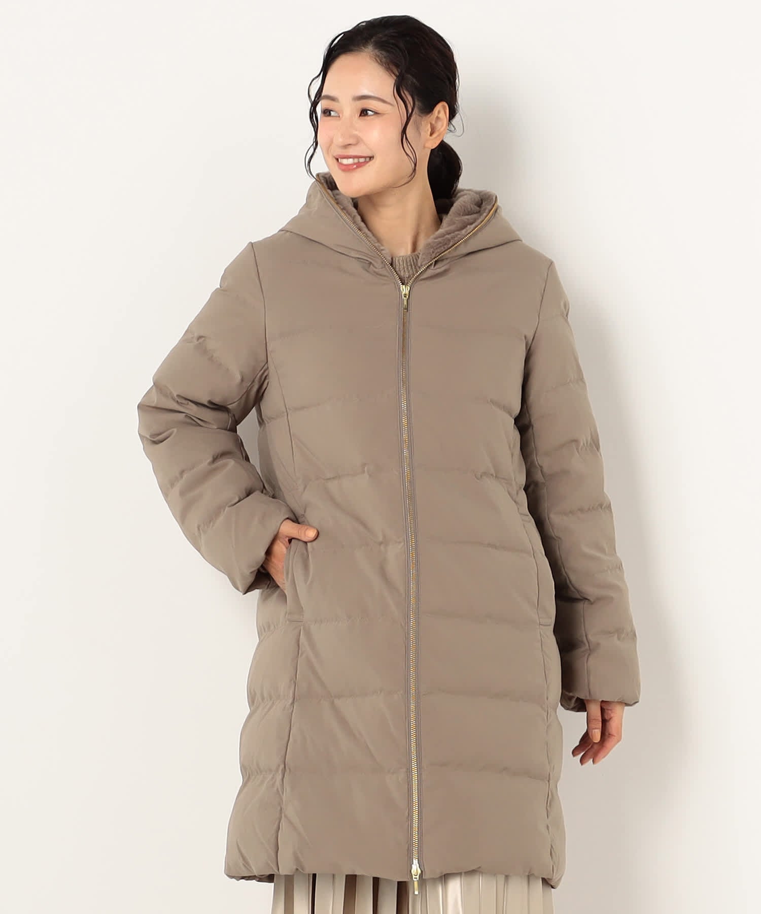 【特別価格20%OFF】シンプルなファーダウン