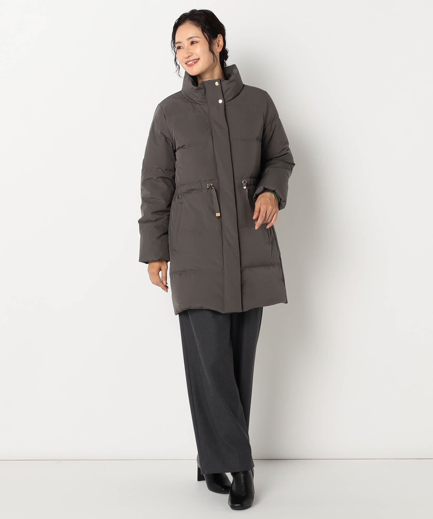 【特別価格20%OFF】軽やかシンプルダウンコート