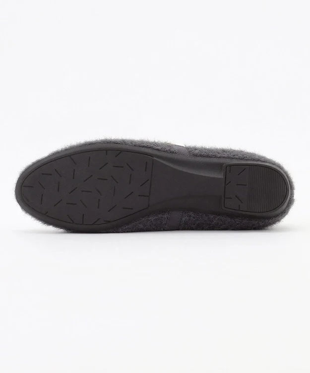 ラウンドファー パンプス【グレー】