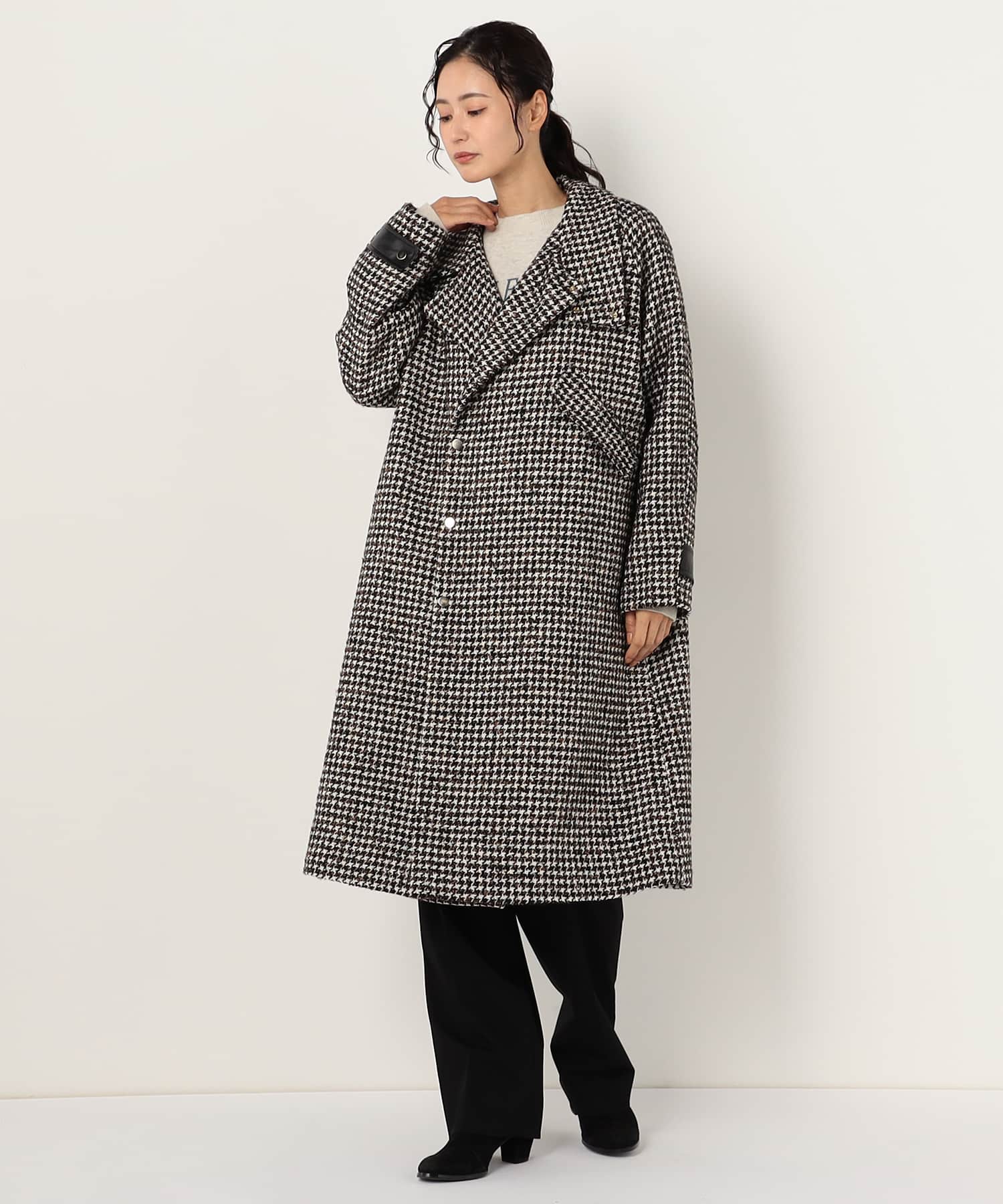 【特別価格20%OFF】上品シンプルロングコート