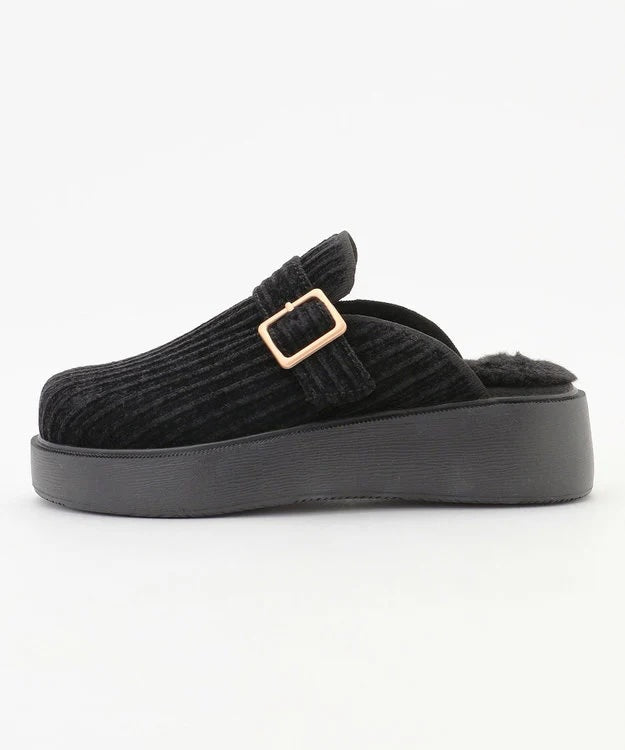 厚底クロッグシューズ【ブラック】