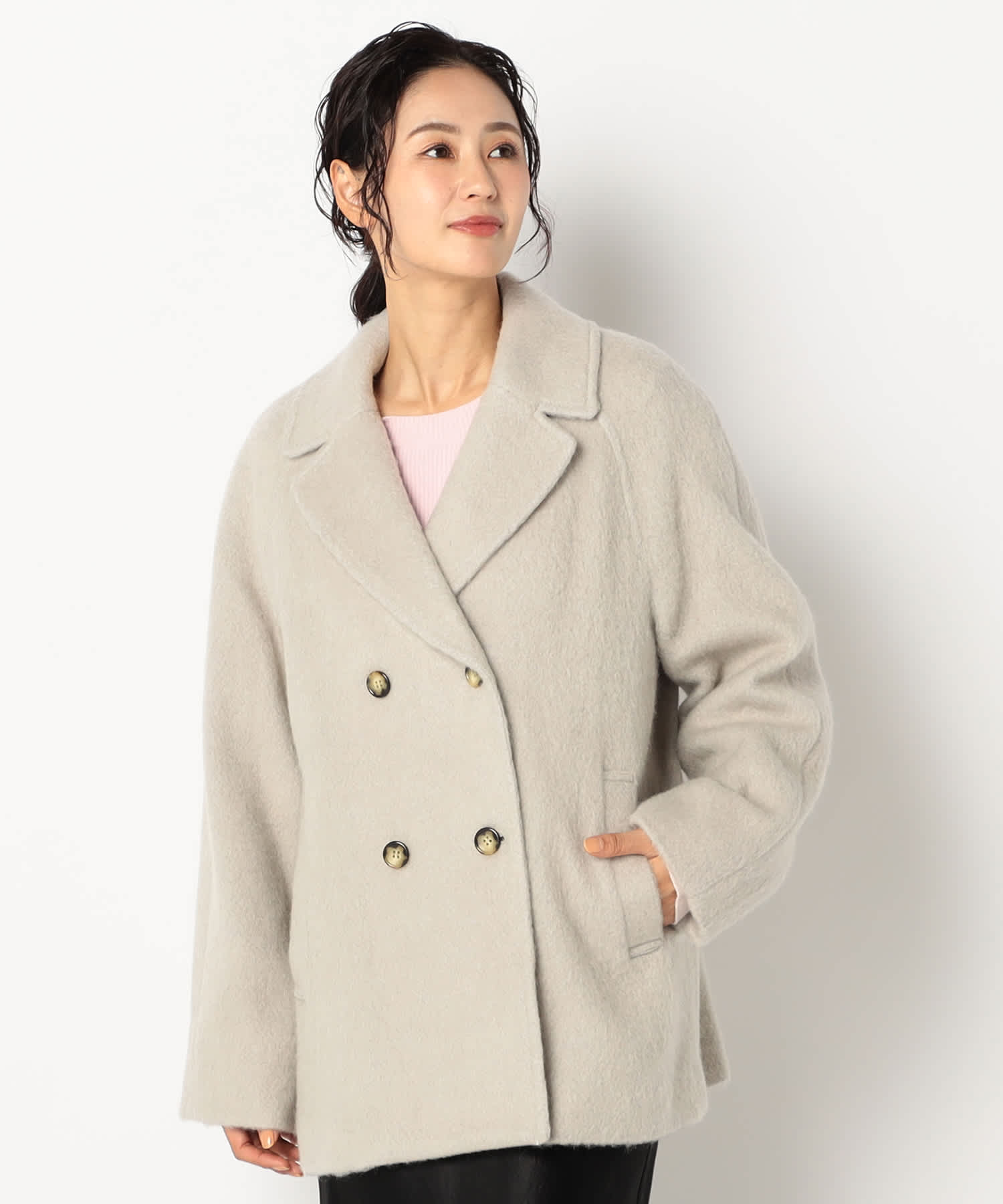 【特別価格20%OFF】ウールシンプルコート