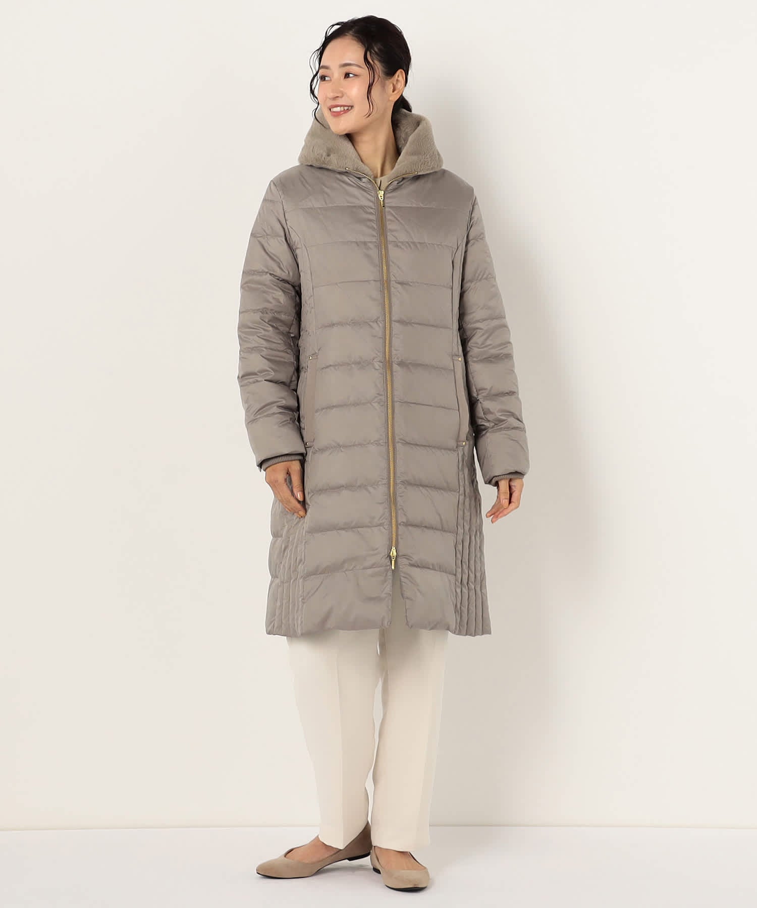 【特別価格20%OFF】ファーダウンコート