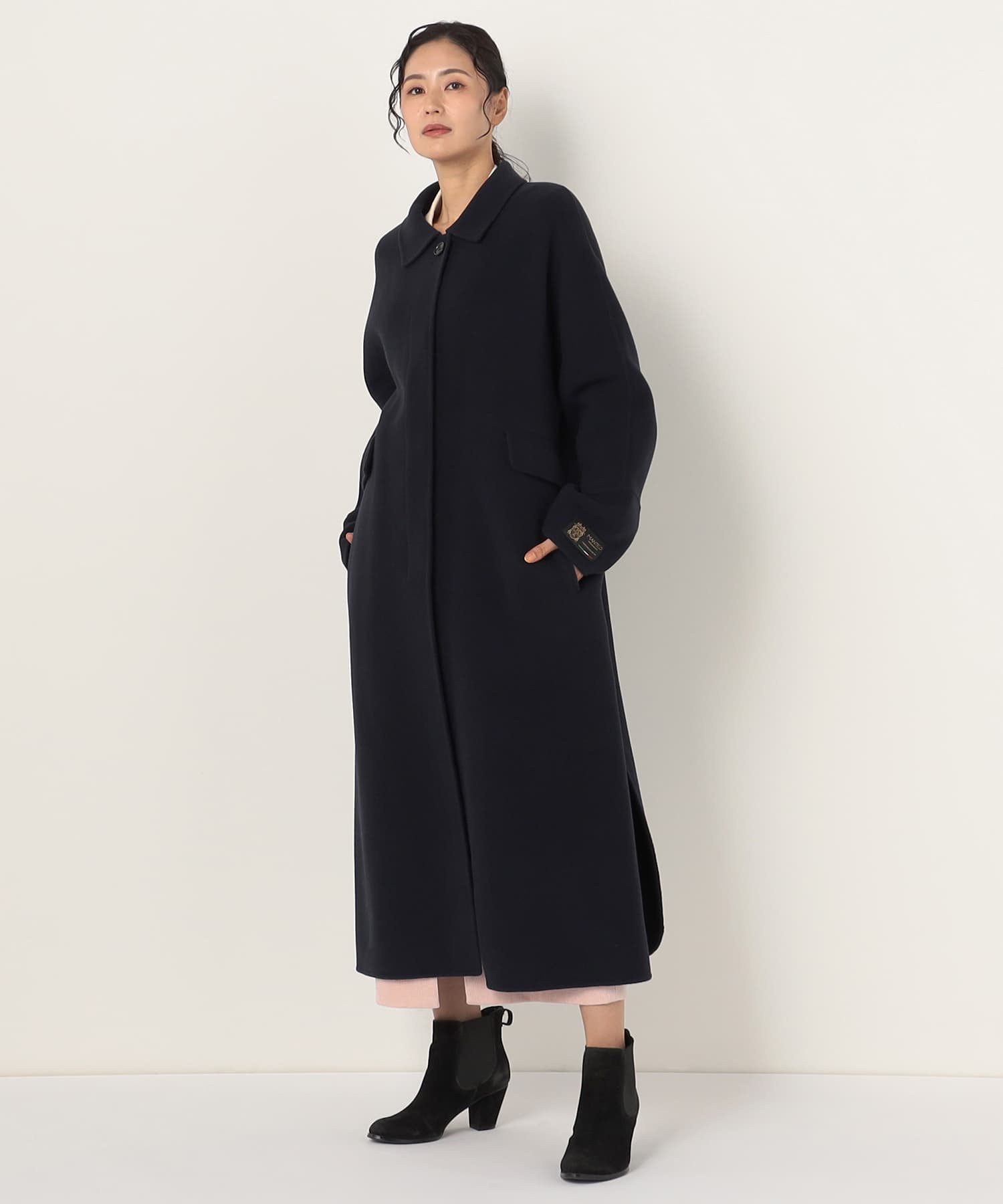 【特別価格20%OFF】上品シンプルロングコート