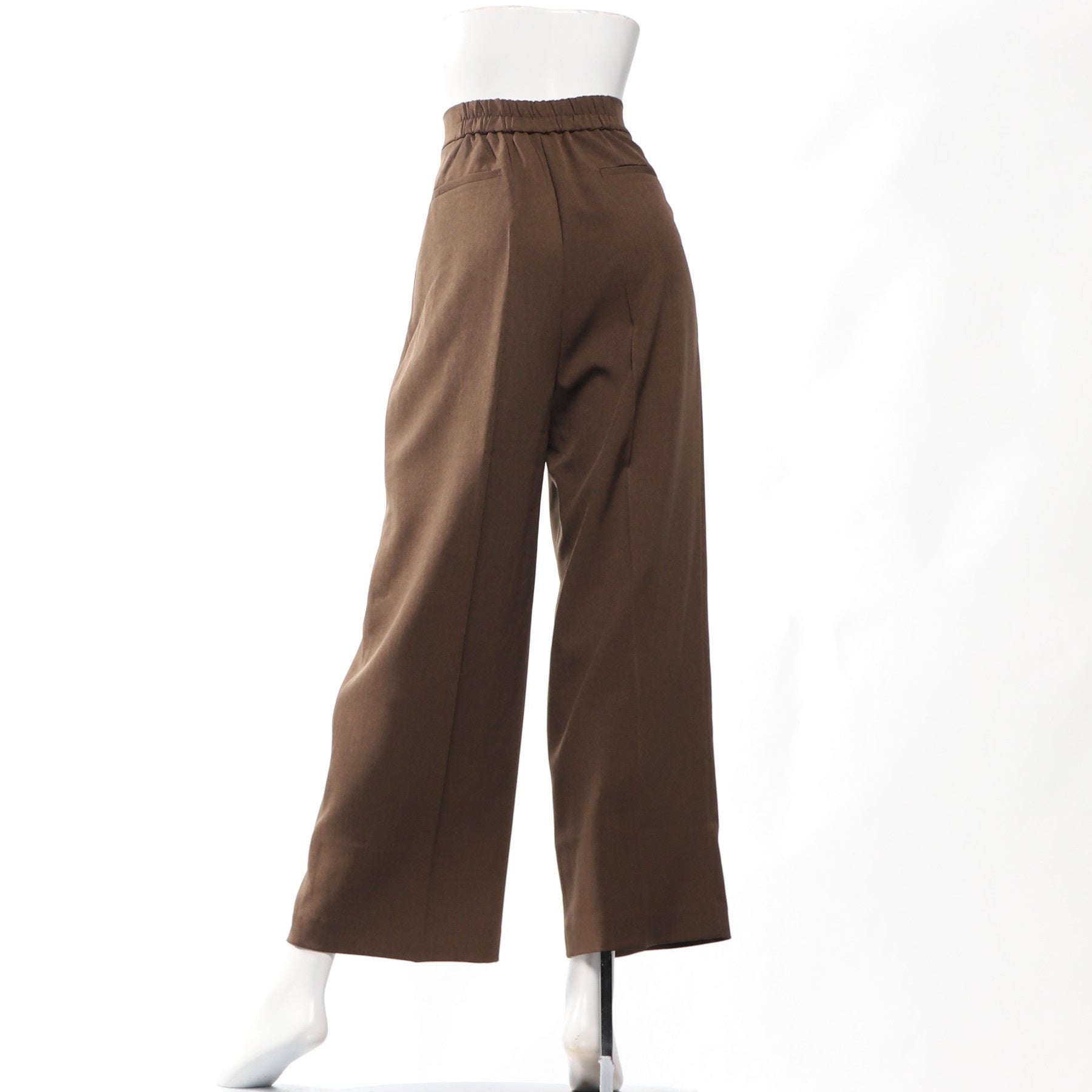 ベーシックワイドパンツ【ブラウン】