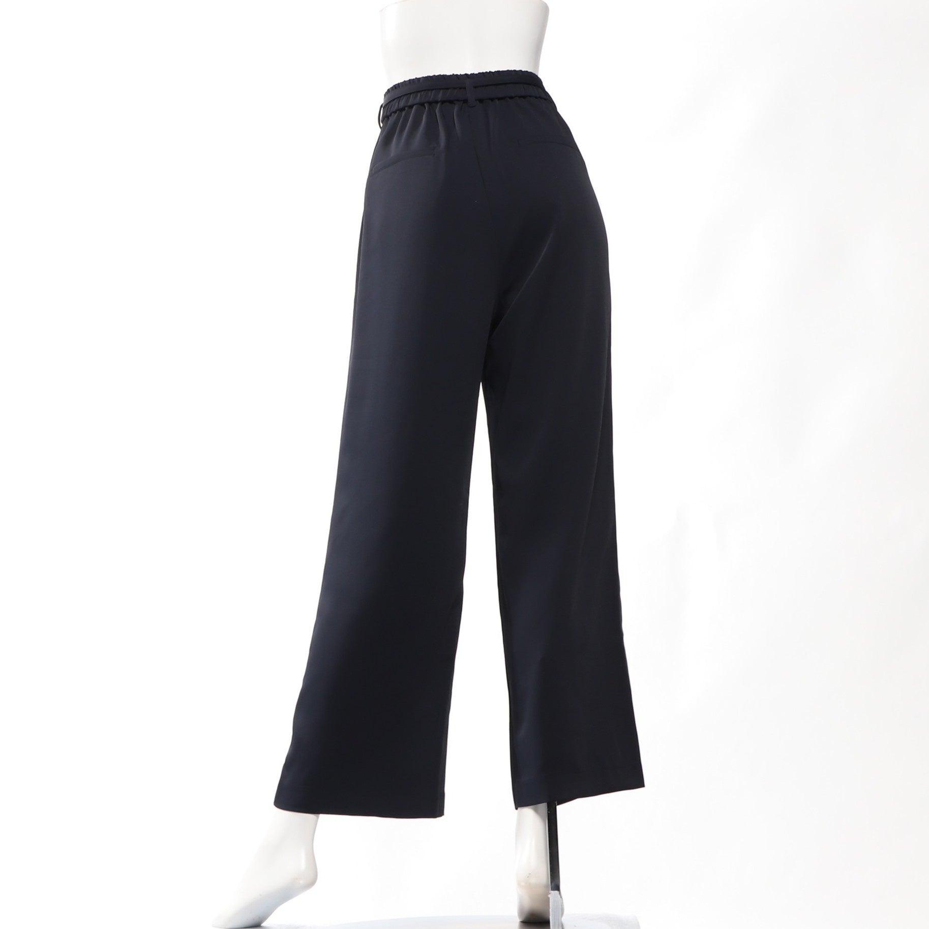 ベルト付きタックパンツ【ネイビー】