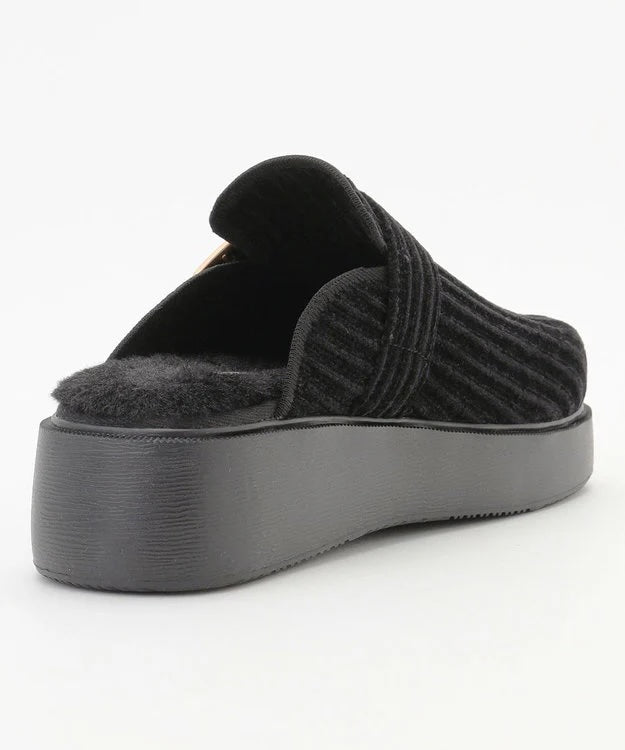 厚底クロッグシューズ【ブラック】