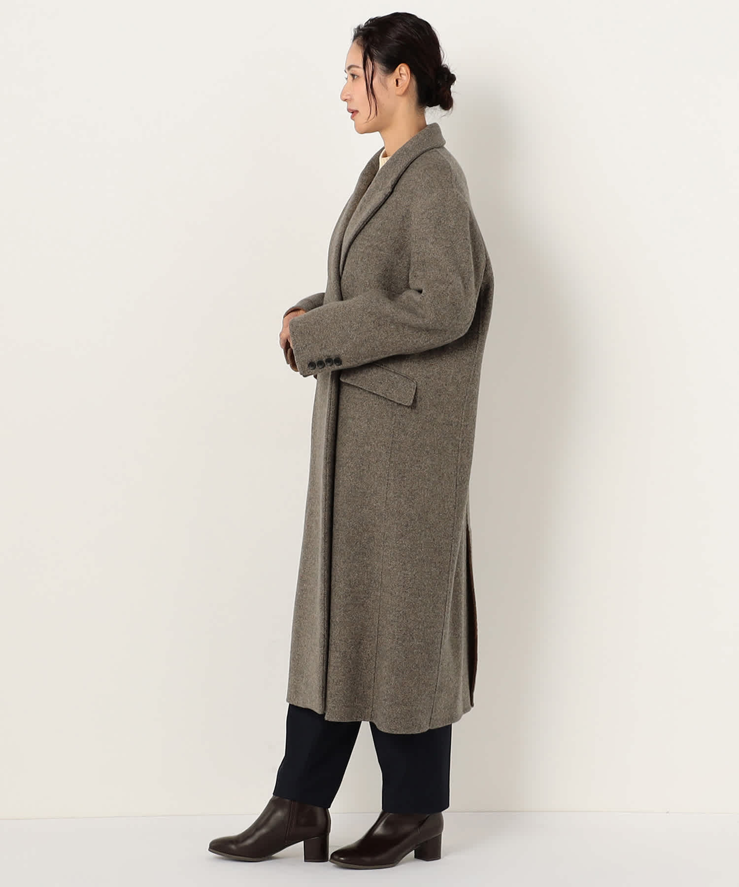 【特別価格20%OFF】ウールエレガントロングコート