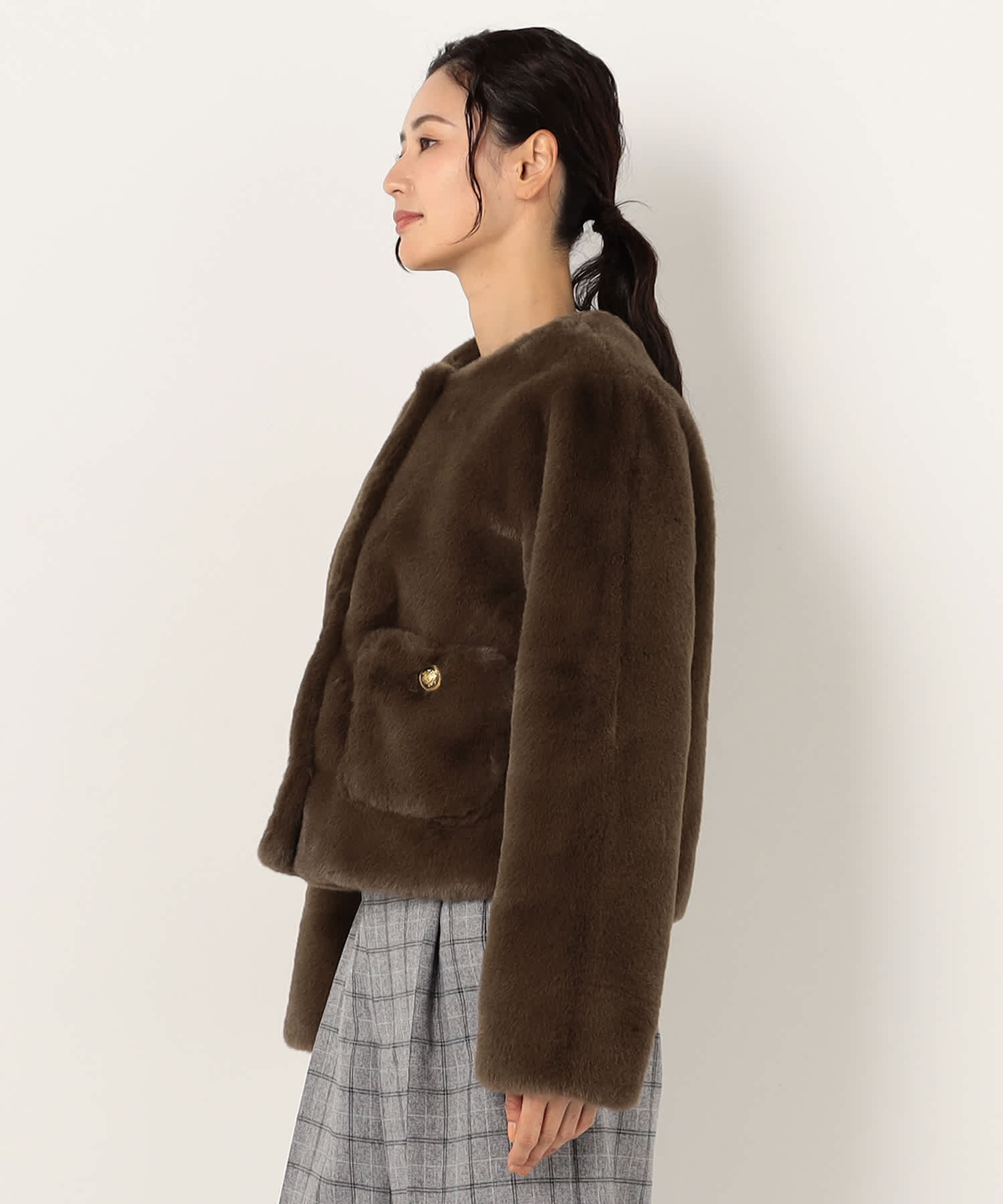 【特別価格20%OFF】ファー軽やかジャケット