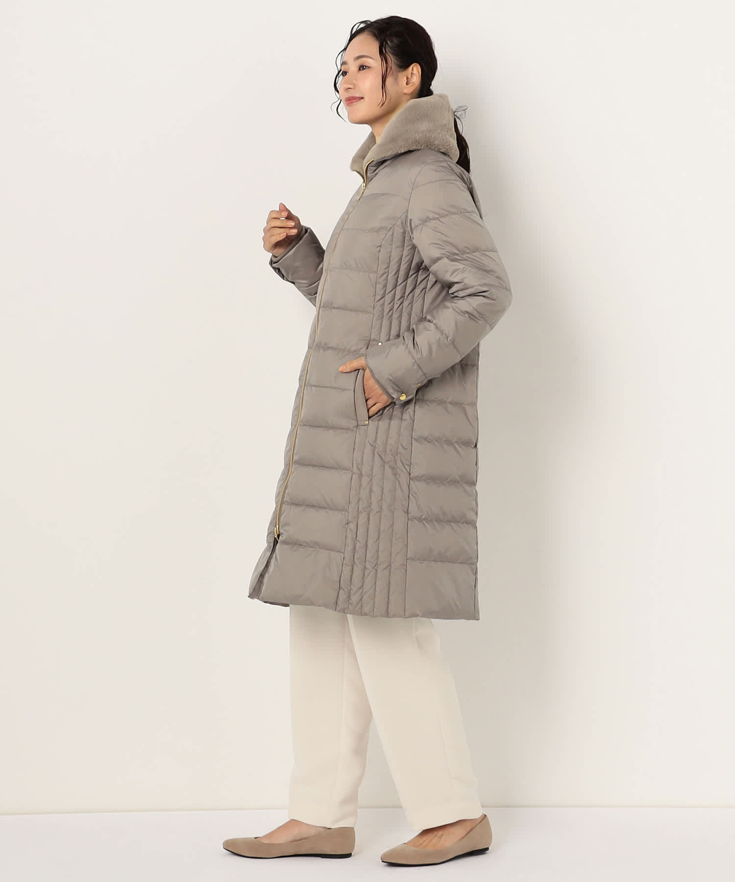 【特別価格20%OFF】ファーダウンコート